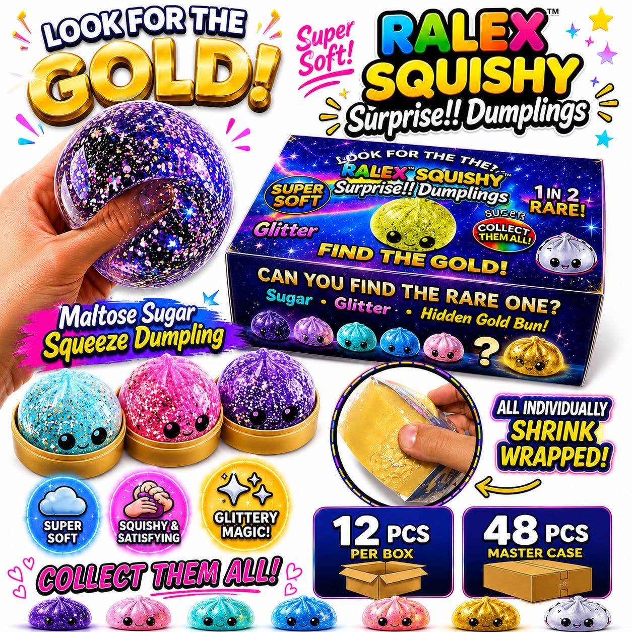 Maltose Squishy Surprise Dumplings