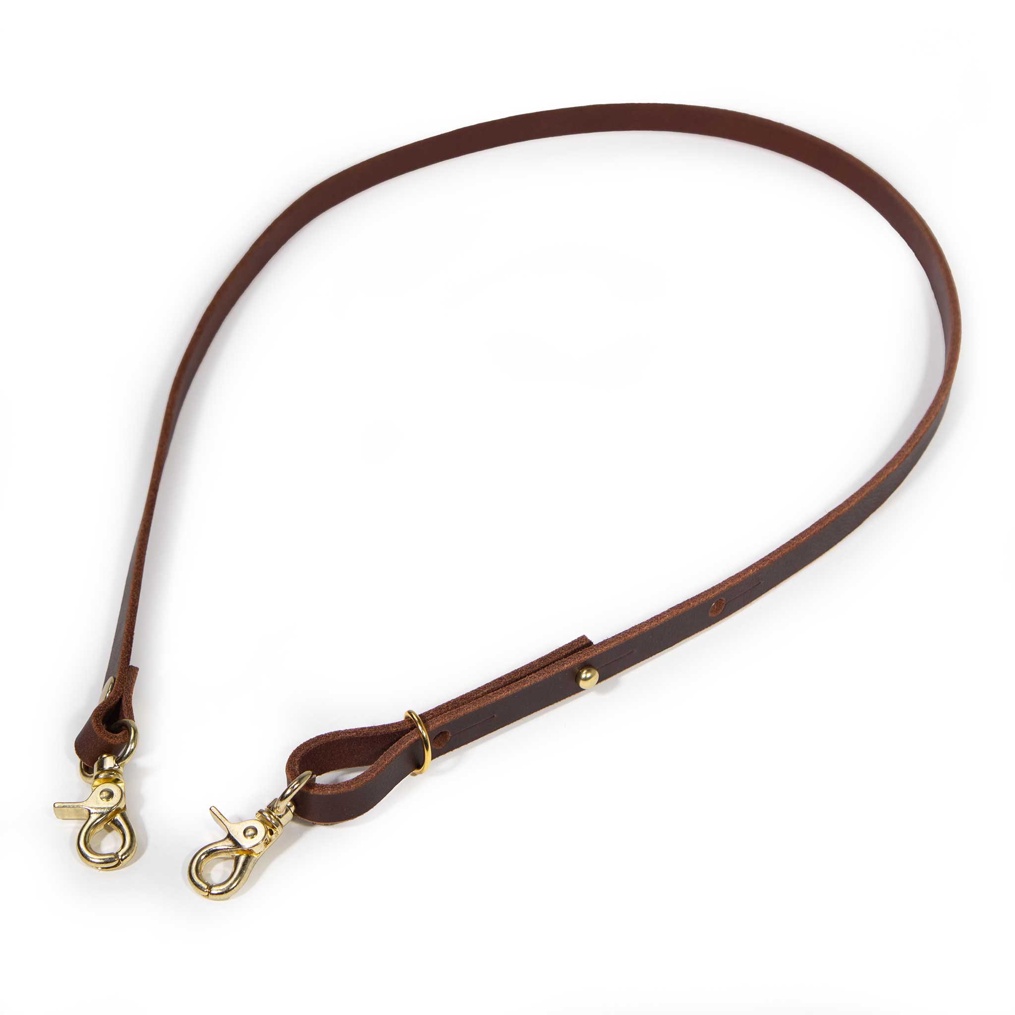 Mahogany Leather Cross Body Strap, 41-inch