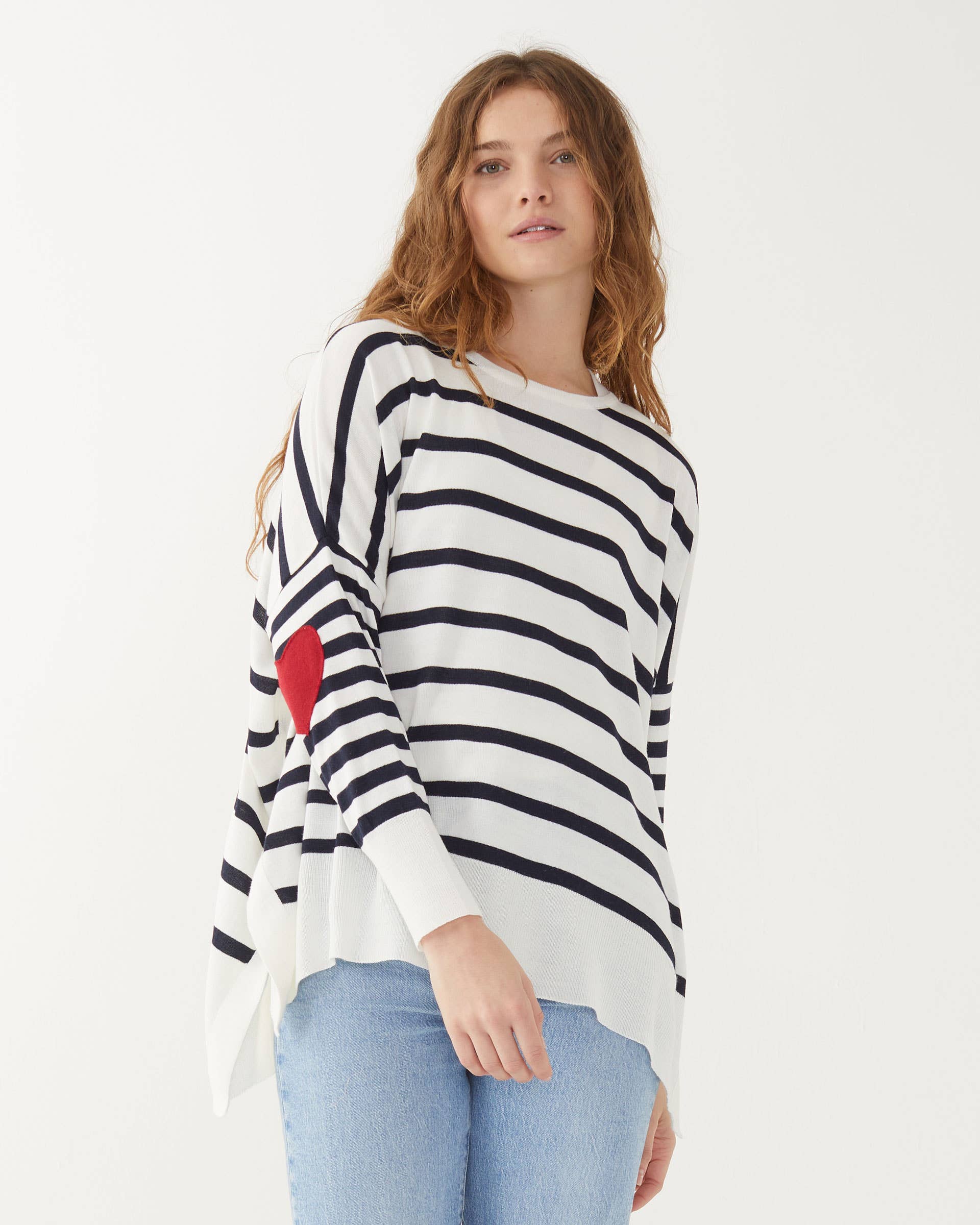 Amour Sweater: Driftwood Stripe / OS