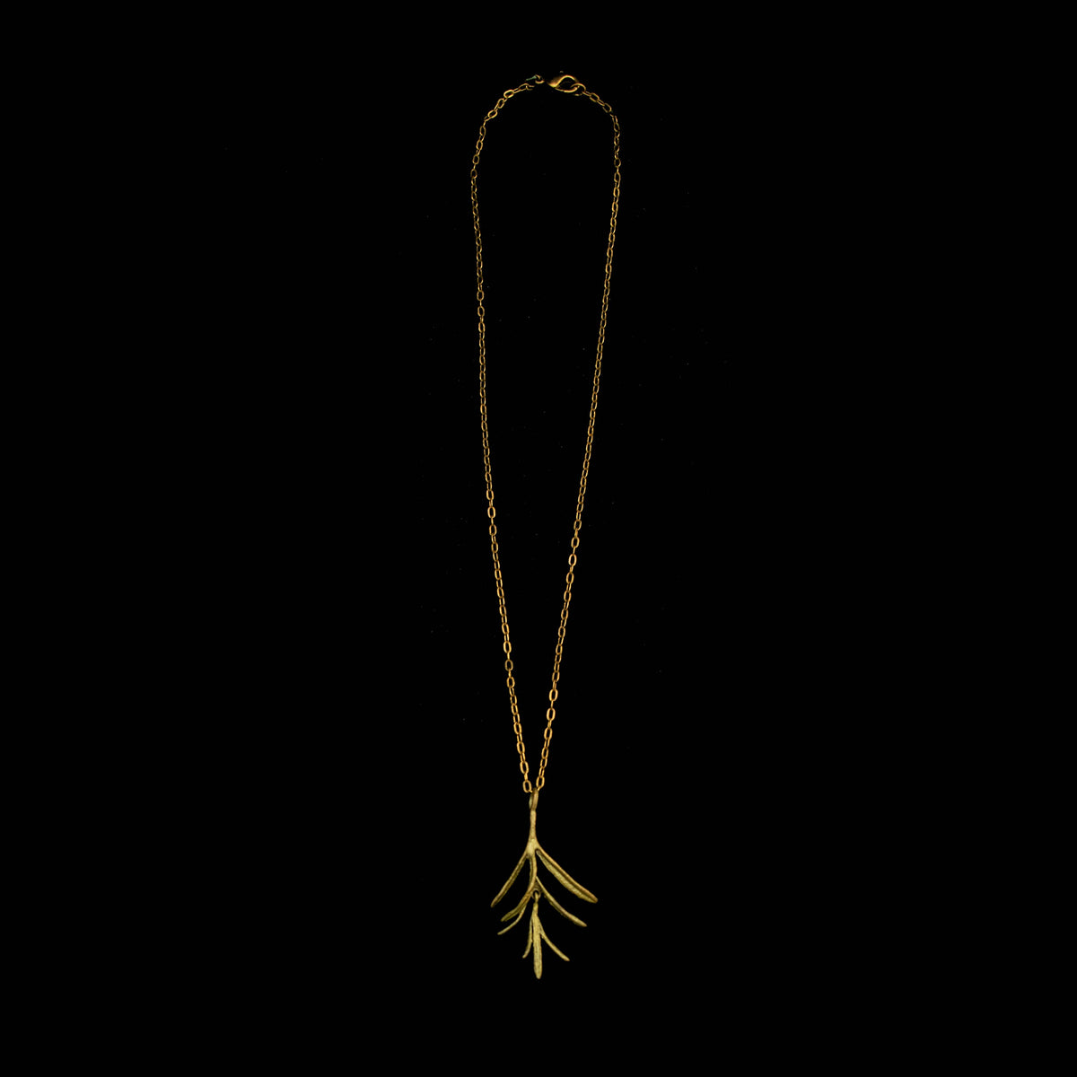 Petite Herb Rosemary Pendant - Michael Michaud (16in, adjustable)