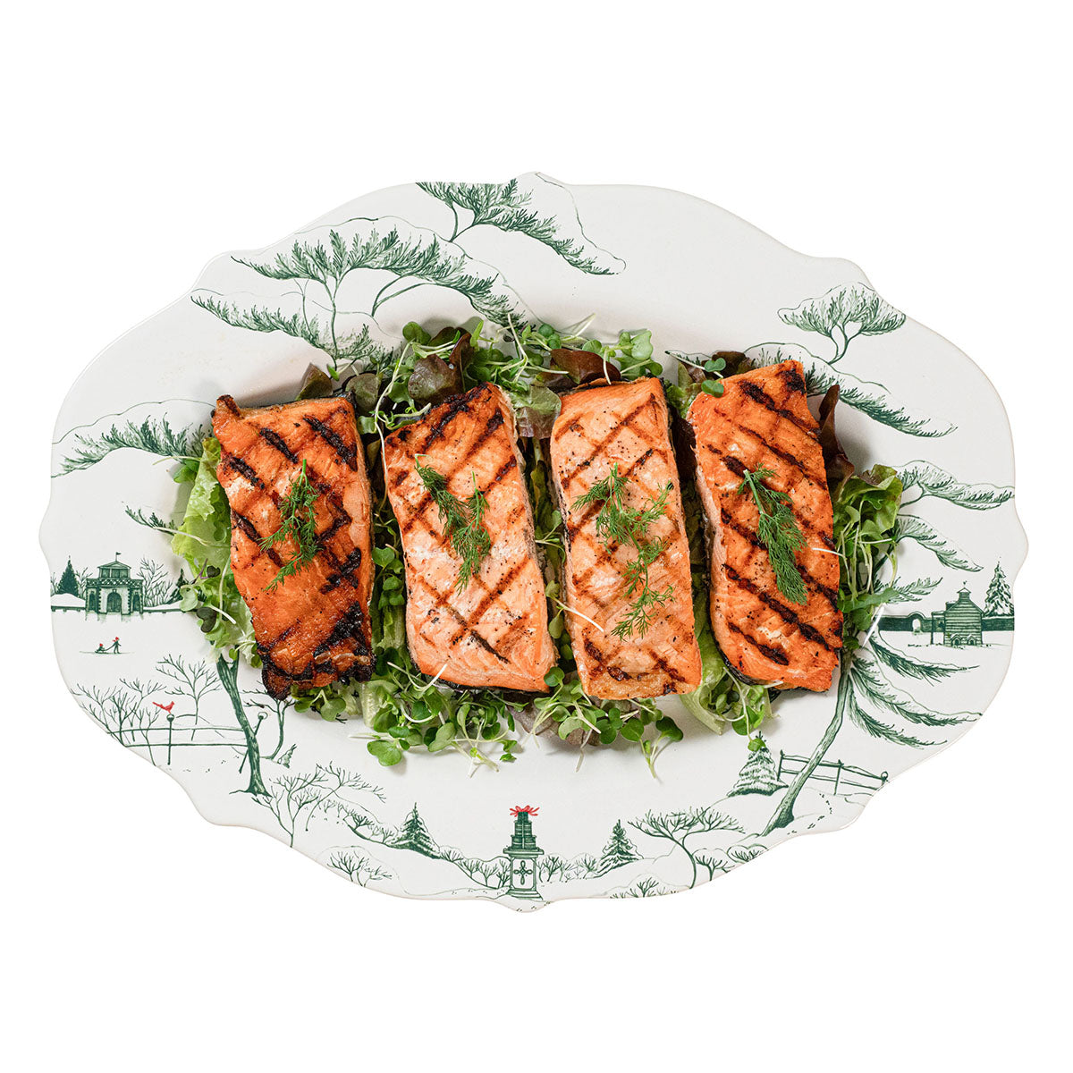 Country Estate Winter Frolic Platter, Evergreen - Juliska (18in)