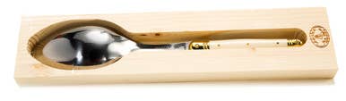 Serving Spoon, Ivory & Brass - Jean Dubost Laguiole