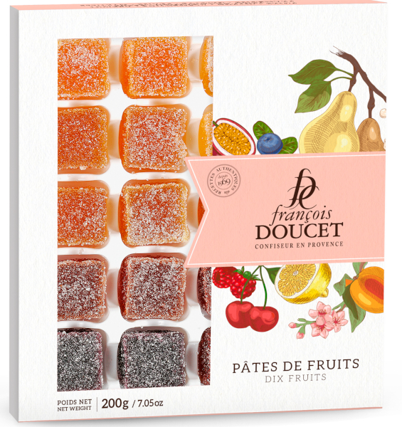 Pâtes de Fruits, Dix (10) Fruits - François Doucet (7.1oz / 200g)