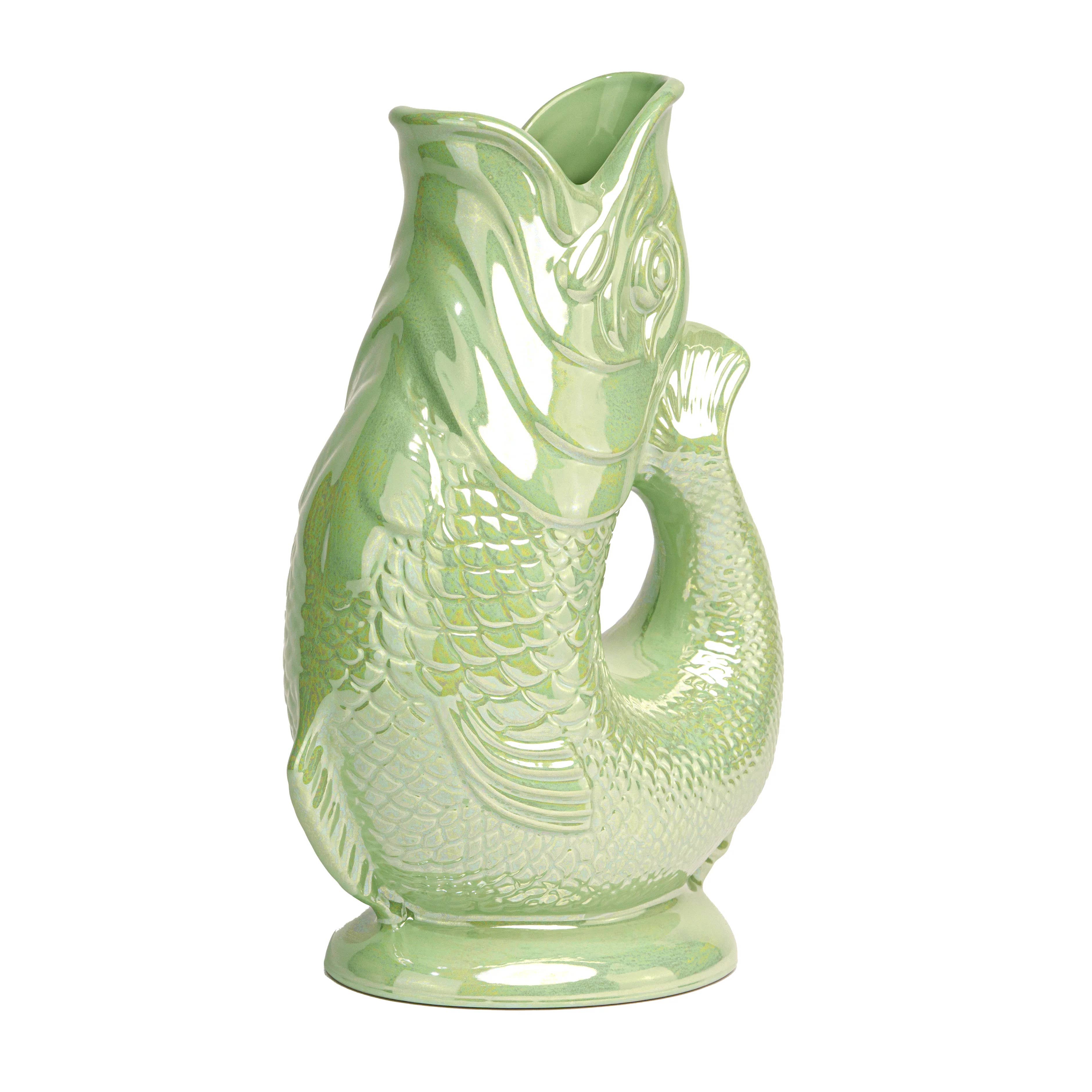 Pistachio Lustre Gluggle Jug (XL)