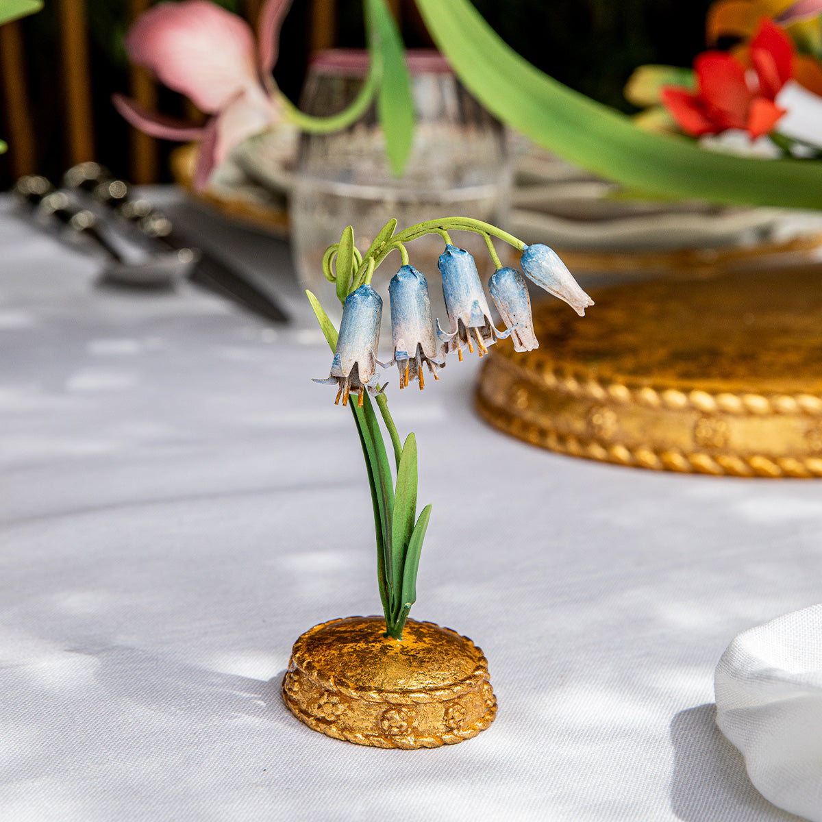 Meadow Walk Bluebell Place Card Holder - Chambray