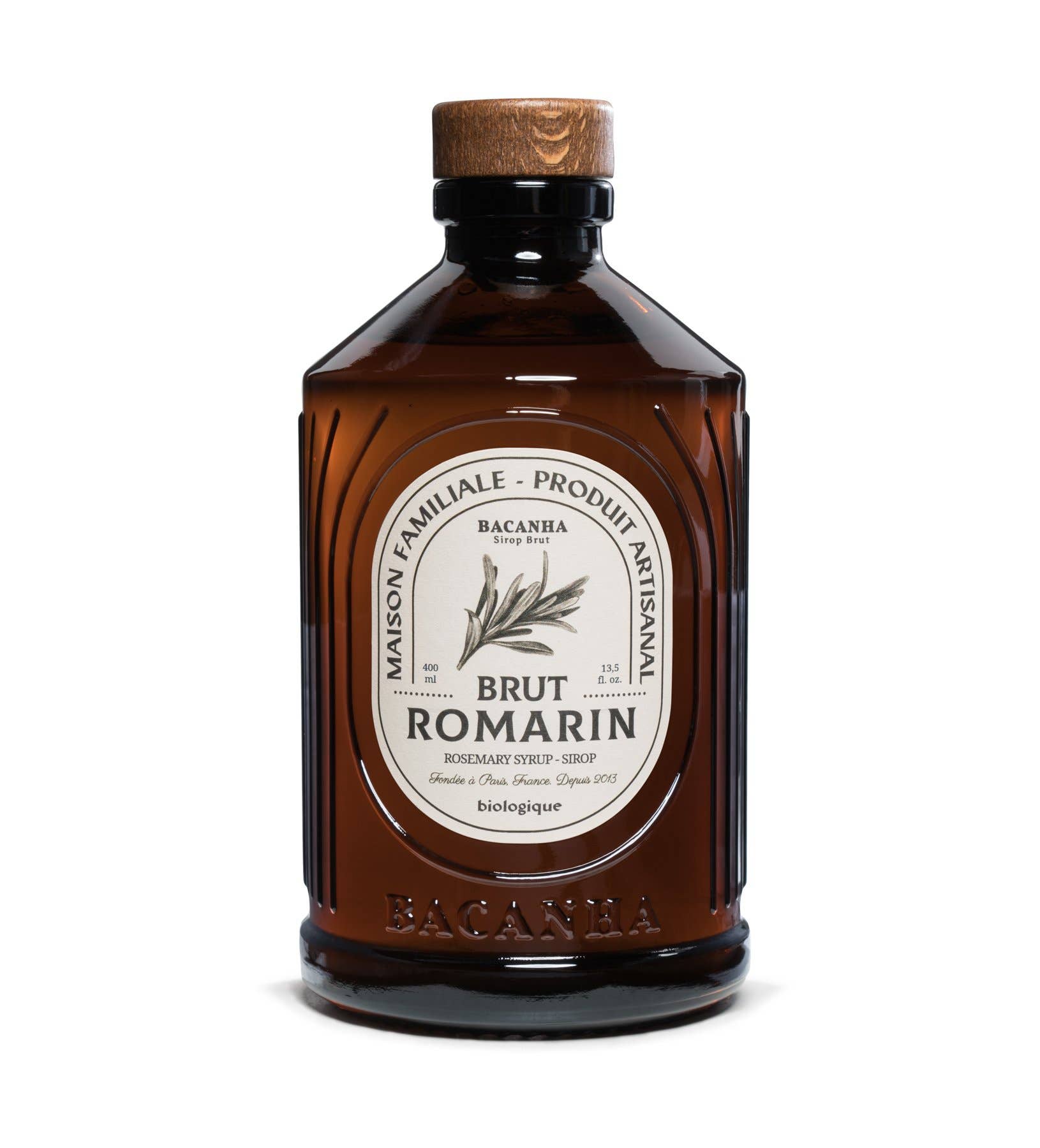 Organic Rosemary Syrup - Bacanha France (13.5oz / 400ml)