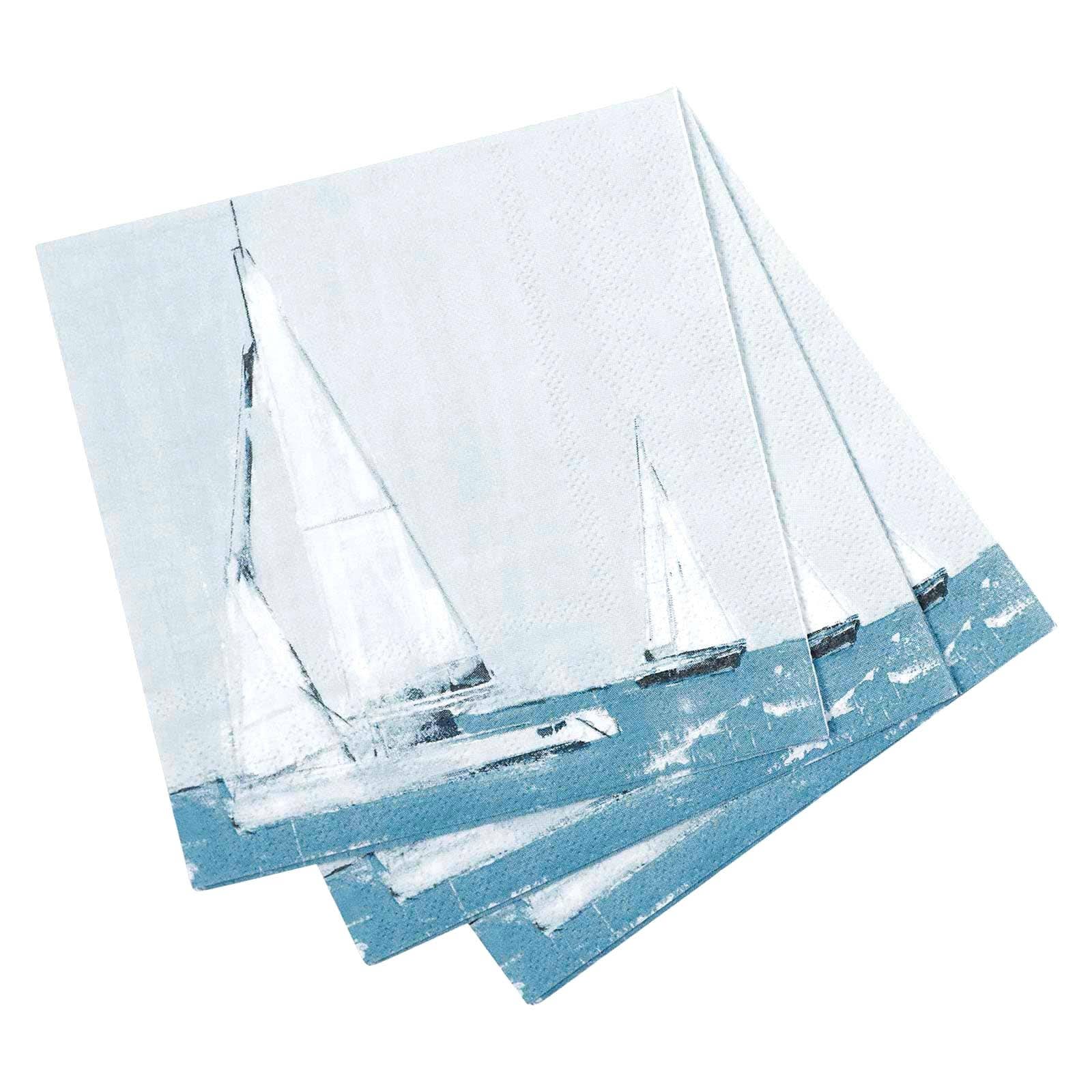 Cocktail Napkins, Sail Away (5in sq / 20-count)