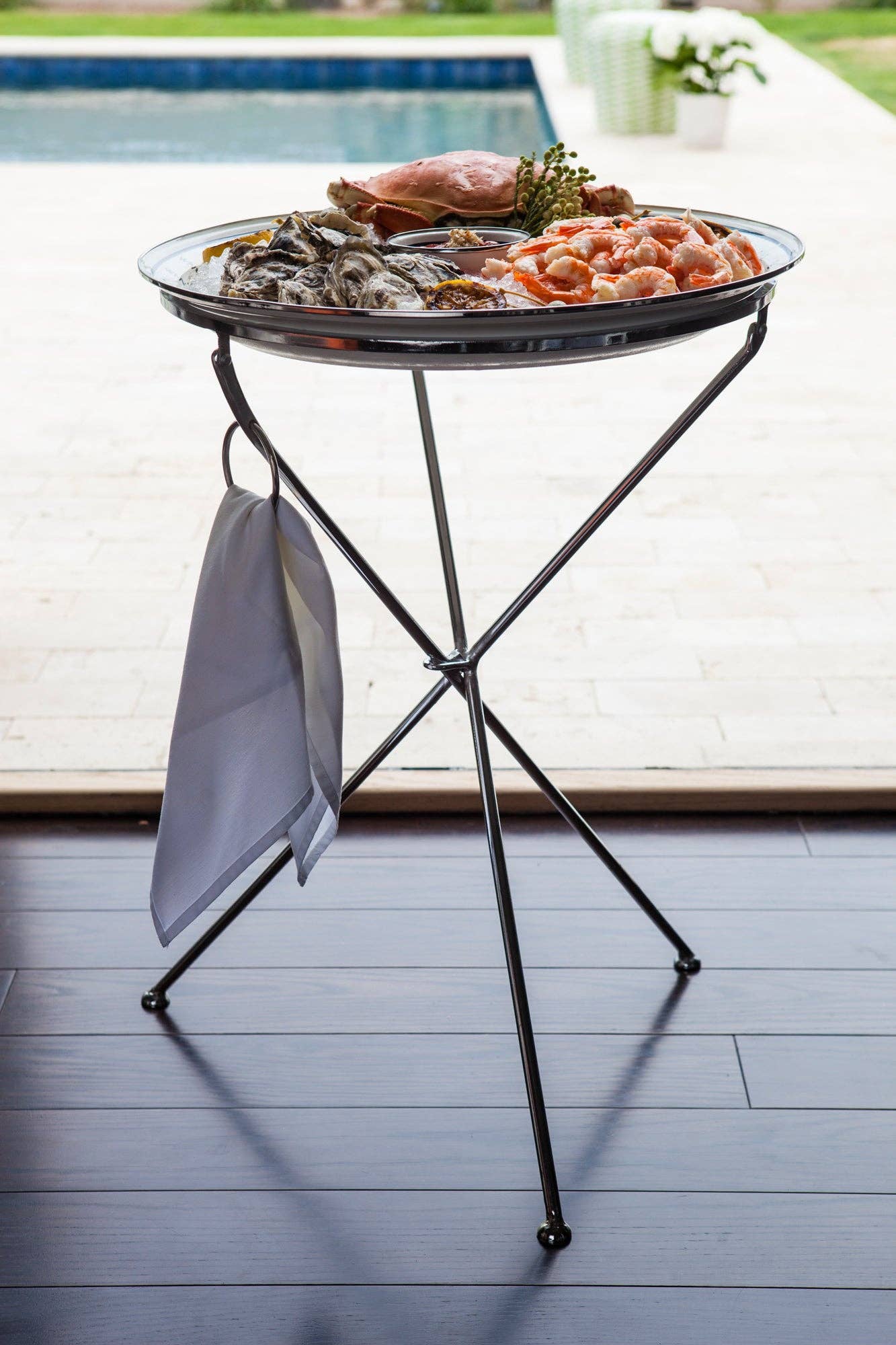 Nickel Table Base - Golden Rabbit Enamelware