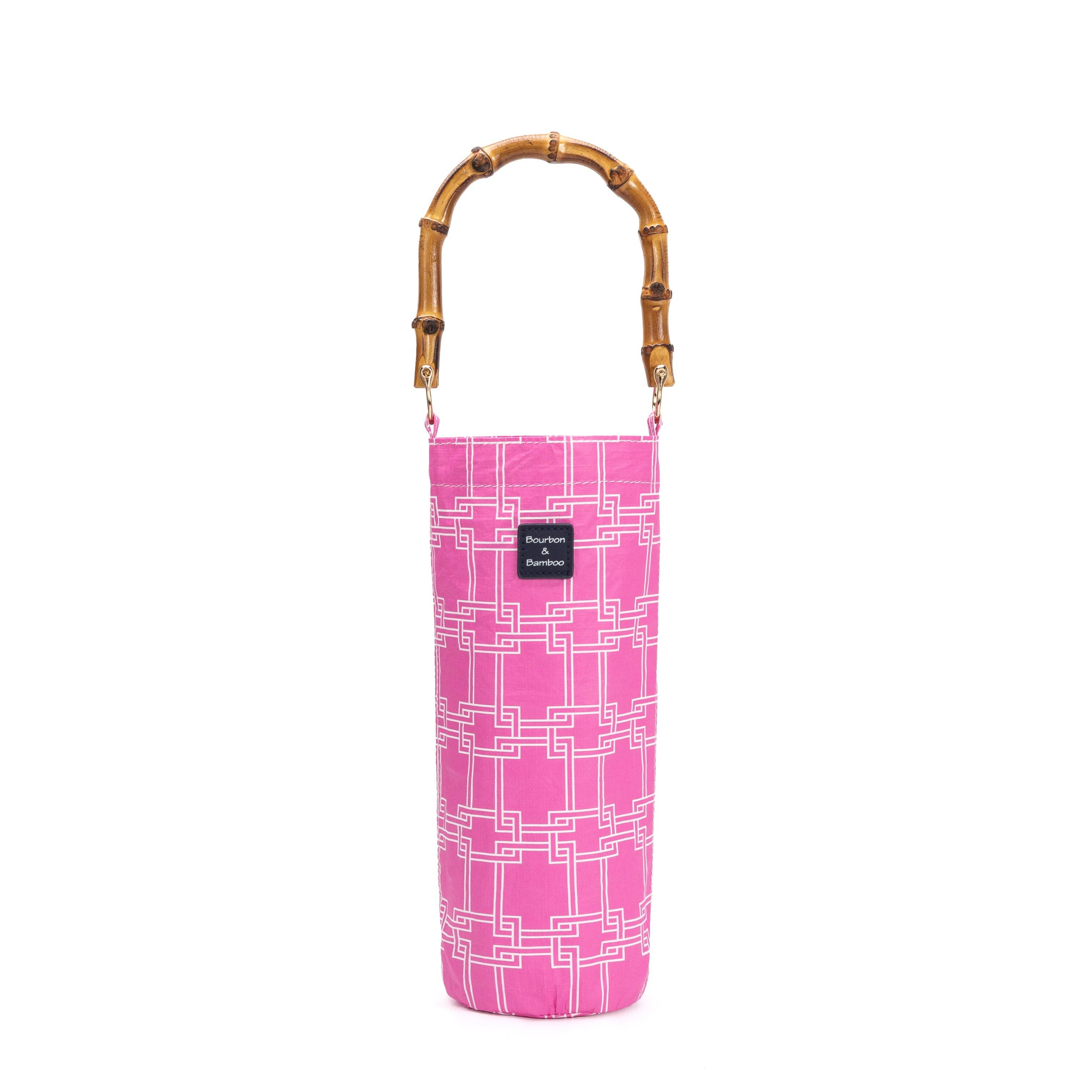 Wine Tote, Pink Buckle