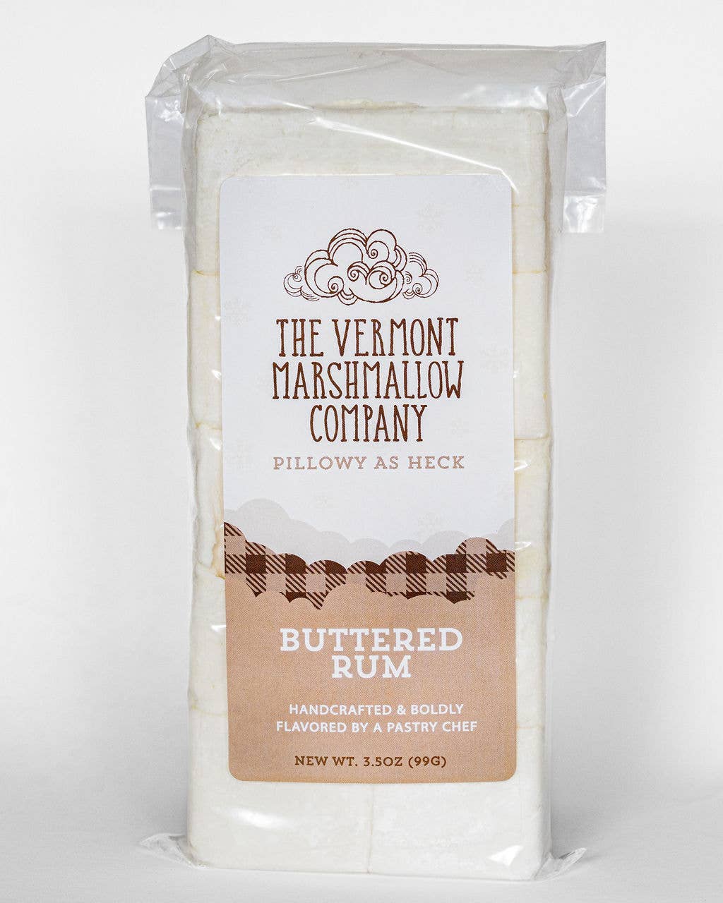 Buttered Rum Flavored Gourmet Marshmallows - The Vermont Marshmallow Co. (6oz / 170g)