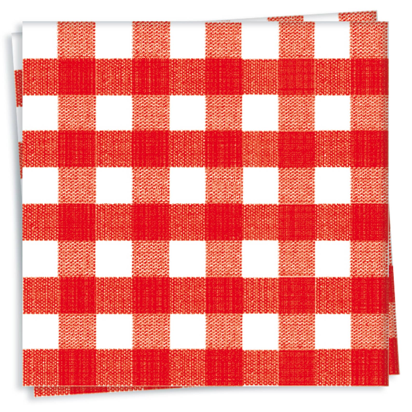 Dinner Napkin, Bistro Red - Françoise Paviot (20 count, 8in sq)