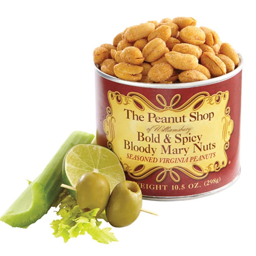 Spicy Bloody Mary Seasoned Peanuts - The Peanut Shop of Williamsburg (10.5oz / 300g)