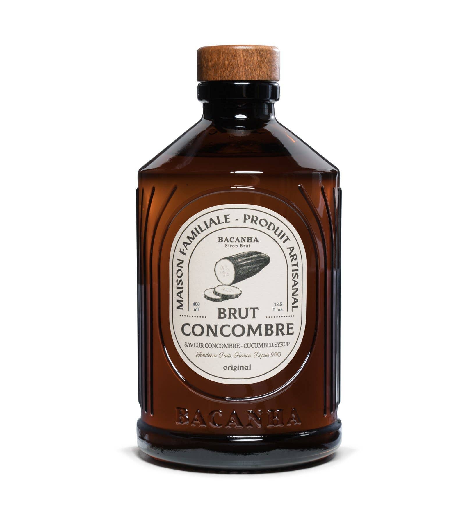 Organic Cucumber Syrup - Bacanha France (13.5oz / 400ml)