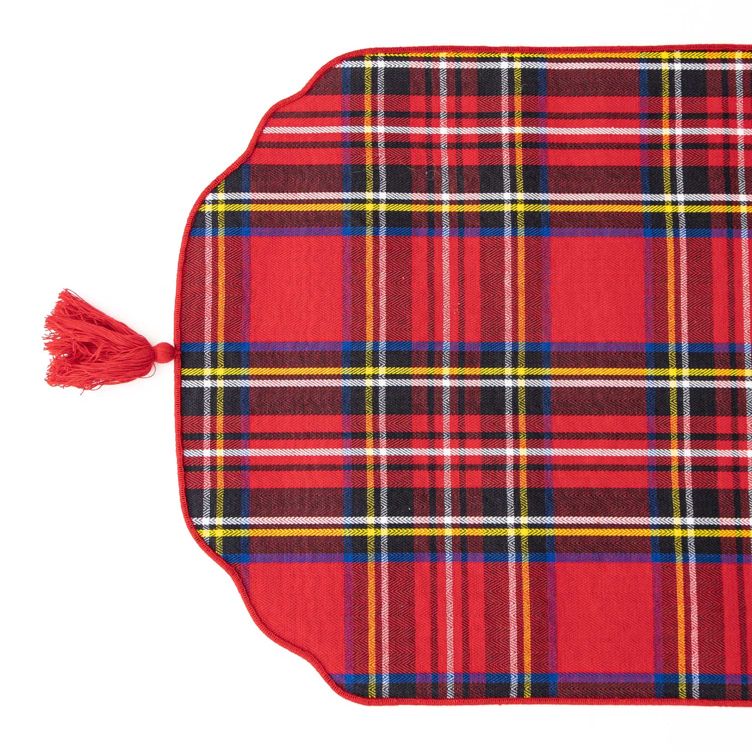 Nutcracker Toile Reversible Tassel Table Runner (16in x 108in)