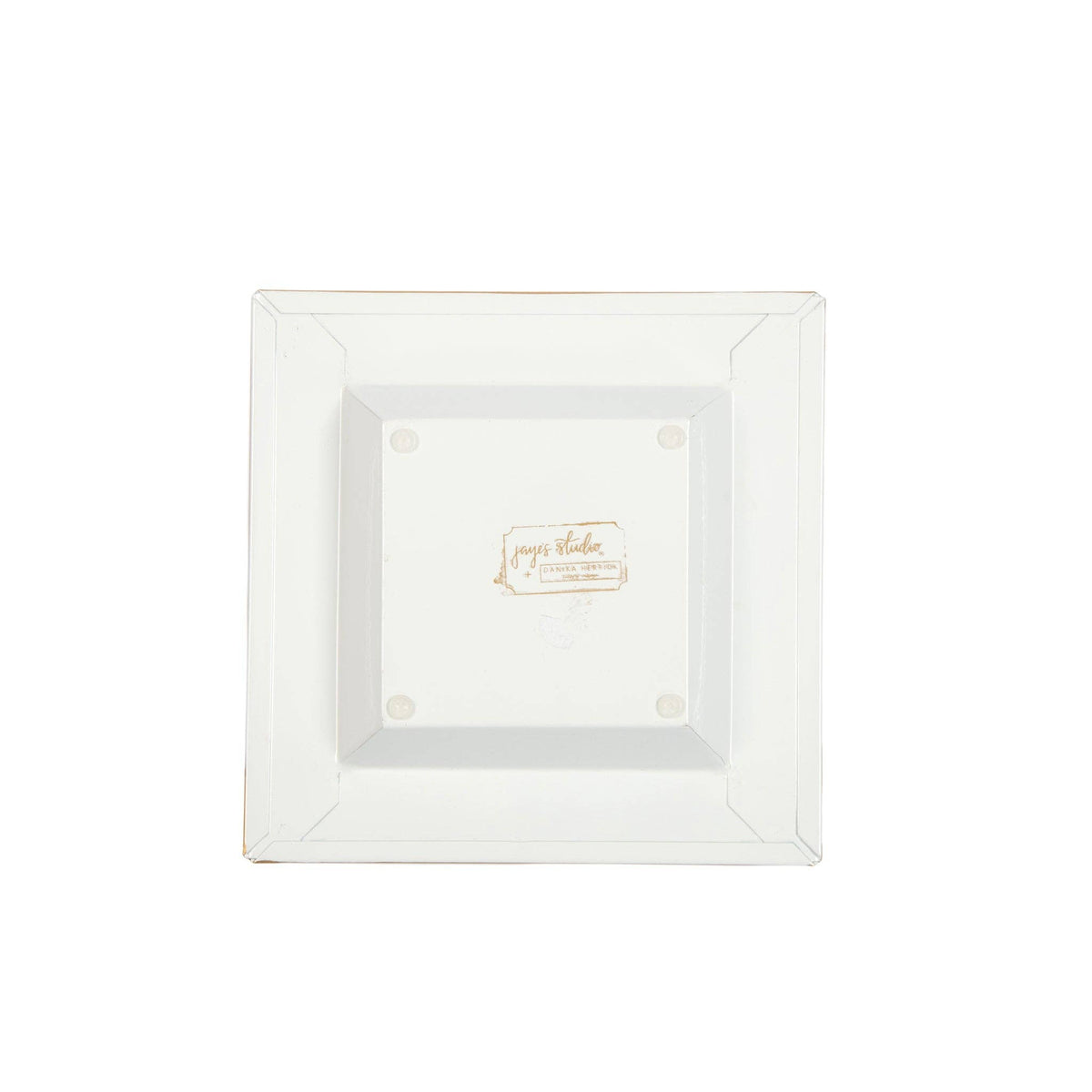Holly Wreath Bow Enameled Tori Trinket Tray - Jaye's Studio