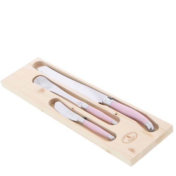 Breakfast Set, Pink (3-Piece Set) - Jean Dubost Laguiole