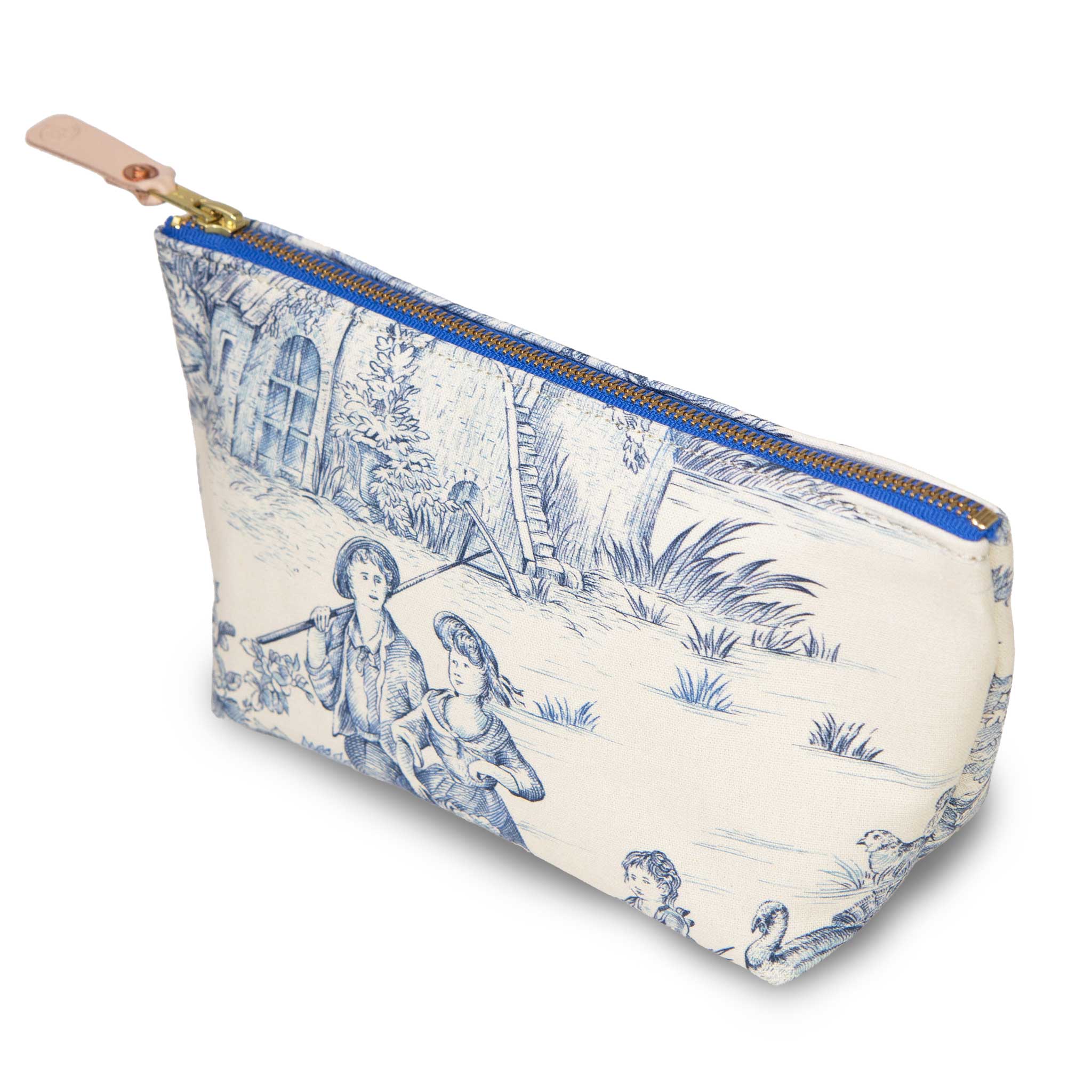 Delftware Blue Toile Travel Clutch - General Knot & Co.