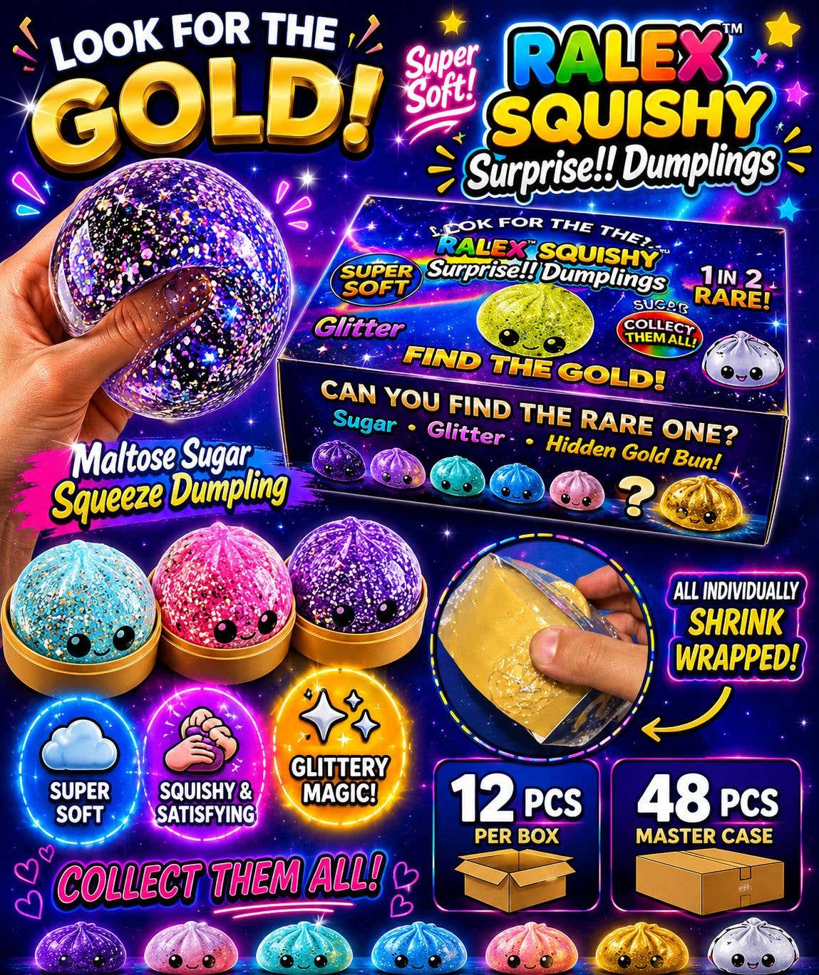 Maltose Squishy Surprise Dumplings