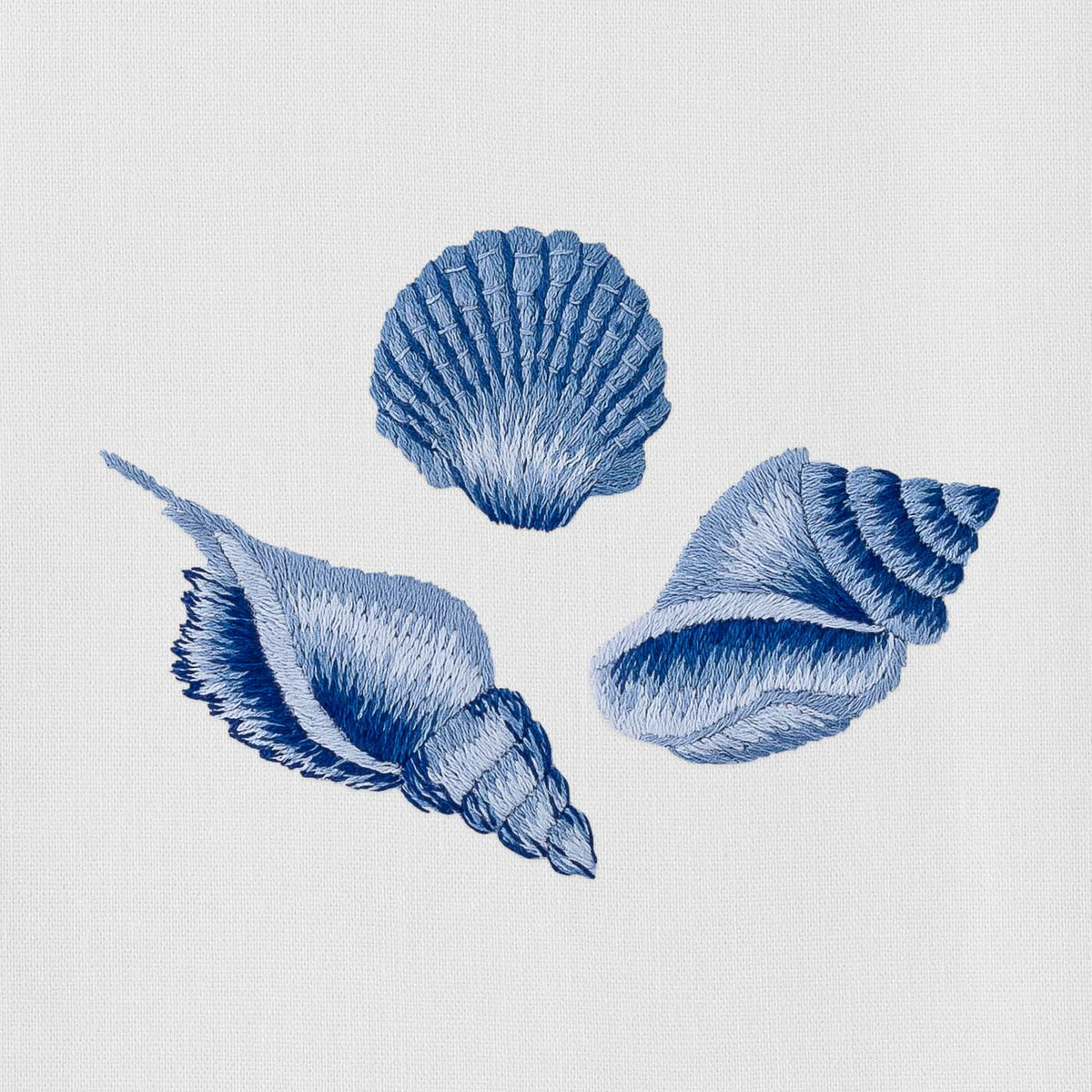 Tea Towel, Shell Indigo
