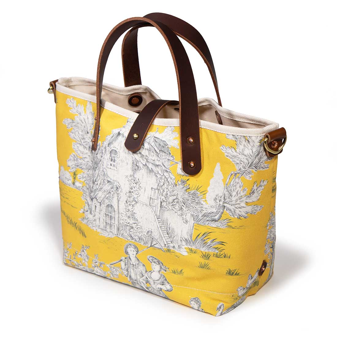 Vintage Sunshine Toile Mini Tote - General Knot & Co.