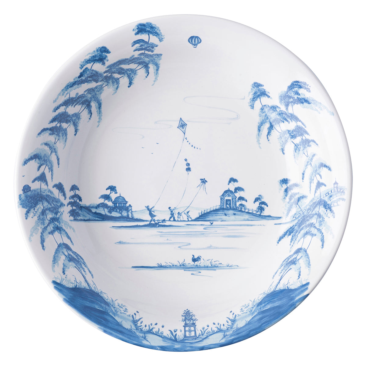 Country Estate 13" Serving Bowl - Delft Blue