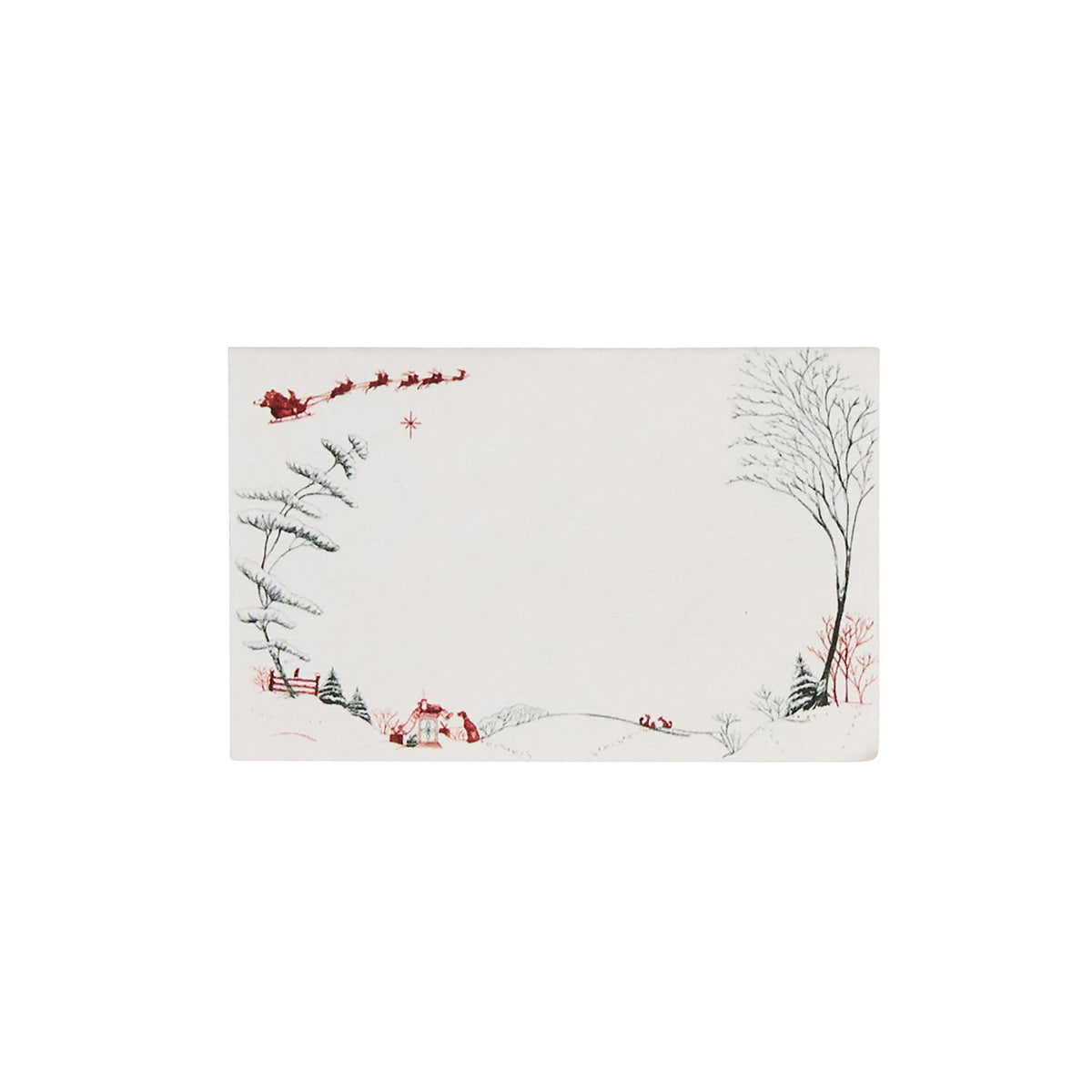 Country Estate Winter Frolic Place Cards, Evergreen (Set of 12) - Juliska