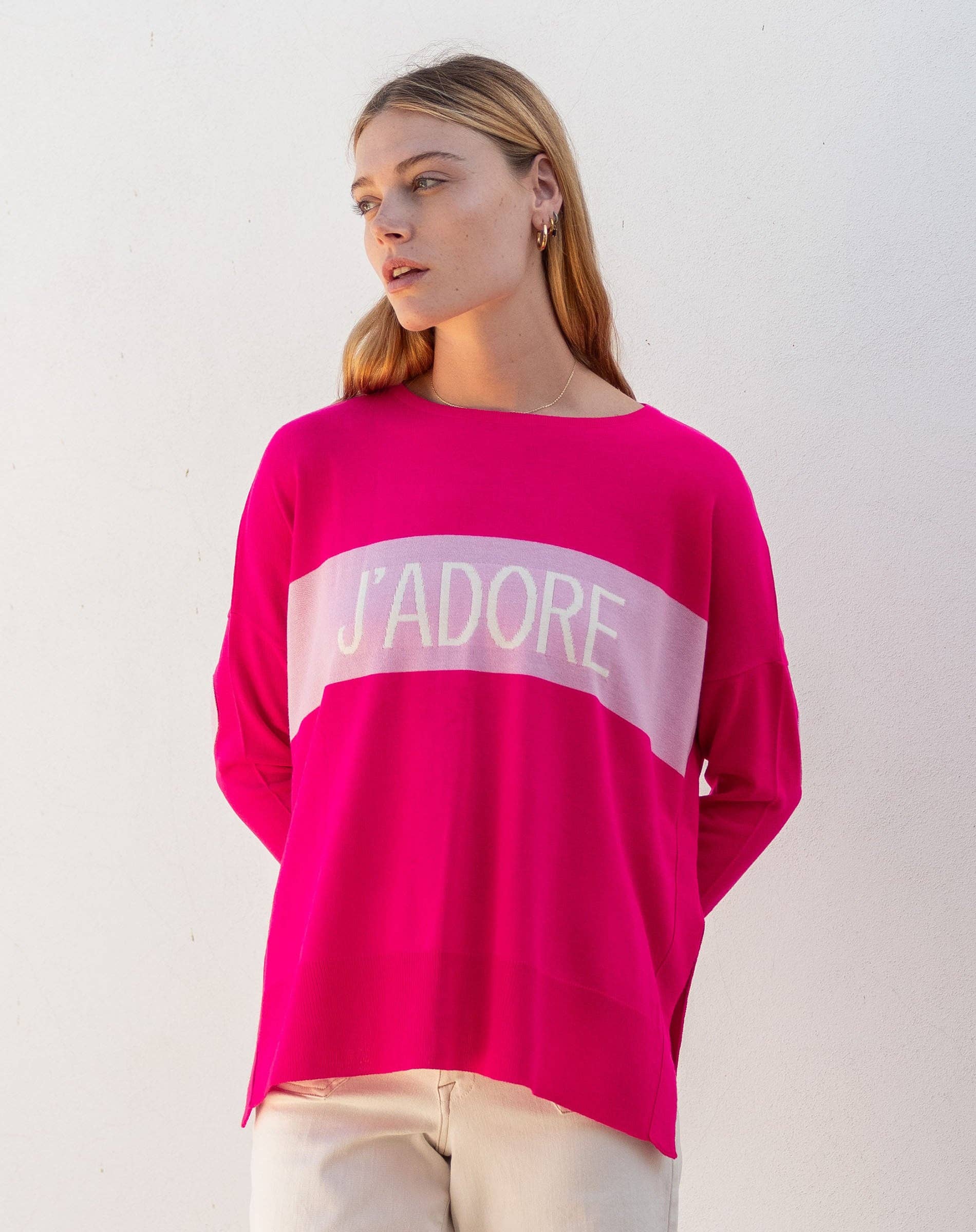 Amour Sweater: Driftwood Stripe / OS