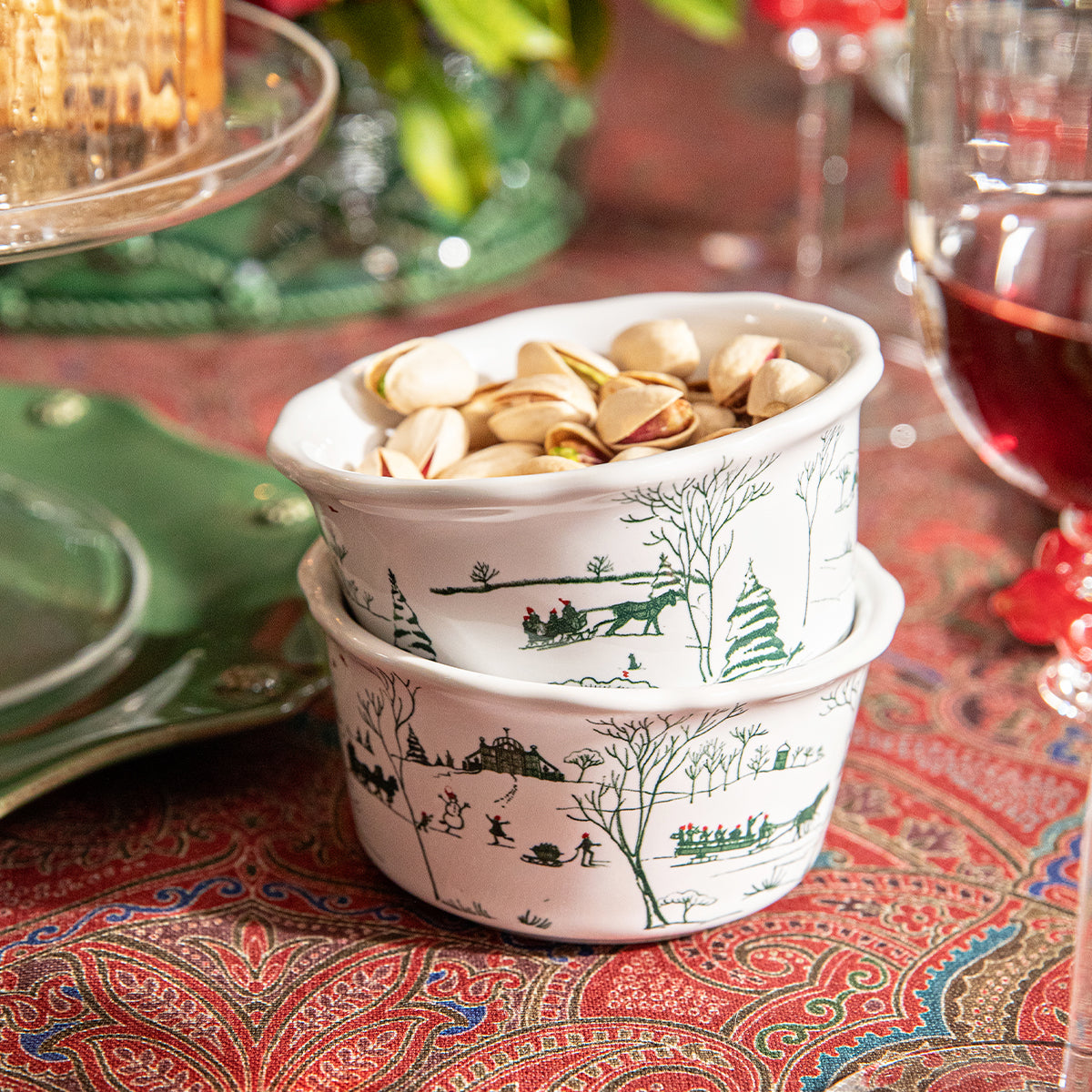 Country Estate Winter Frolic Ramekin, Evergreen - Juliska