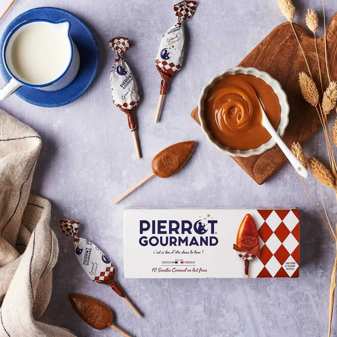 Milk Caramel Lollipops - Pierrot Gourmand