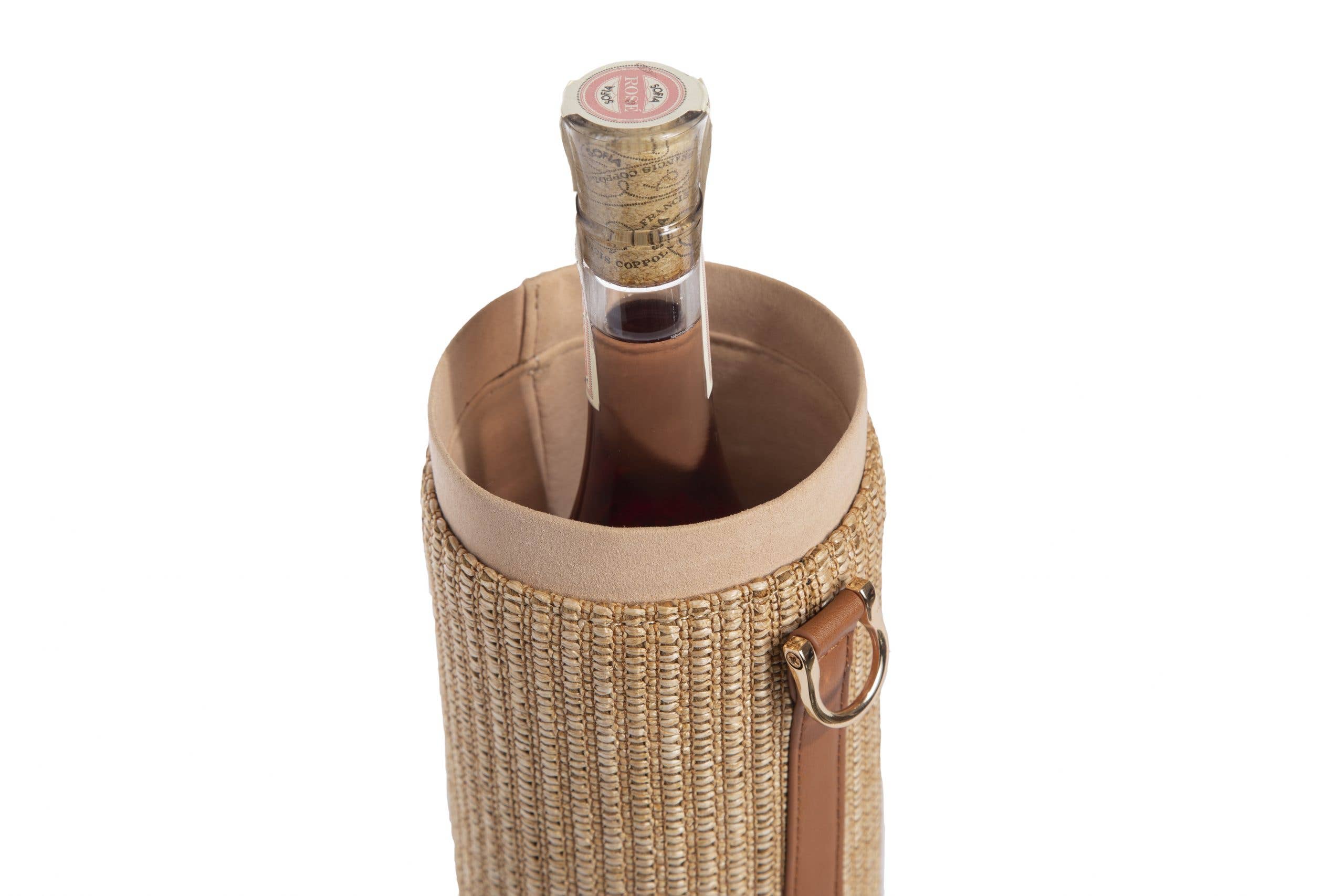 Jackie Wine Crossbody - Jackie Crowe (5in dia x 13in h)