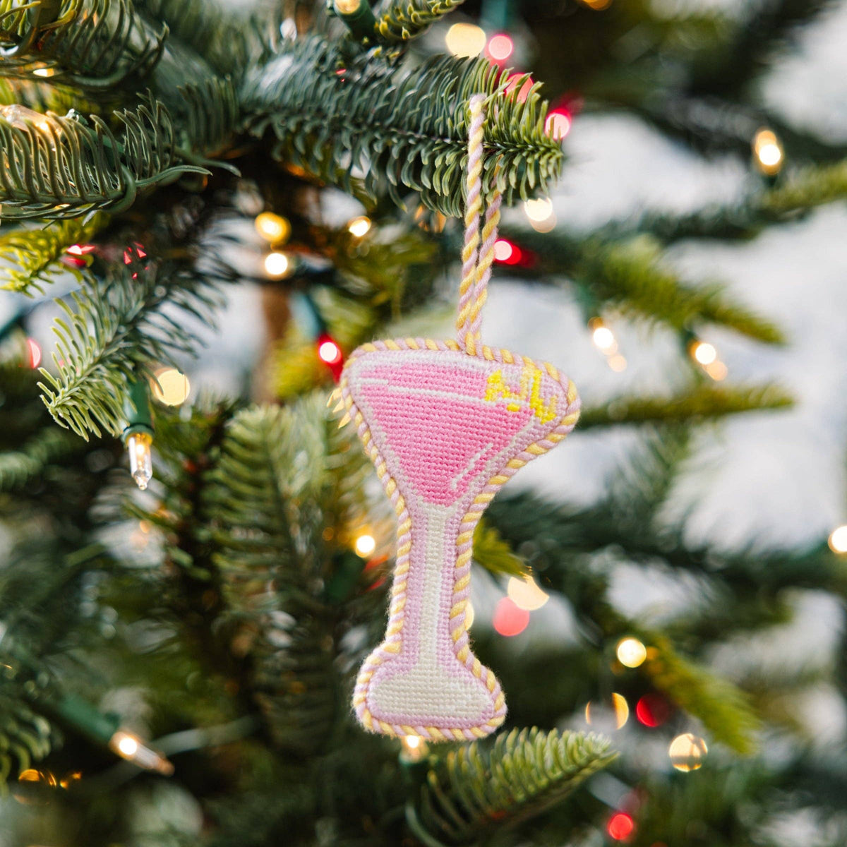 Cosmopolitan Needlepoint Ornament - Furbish Studios