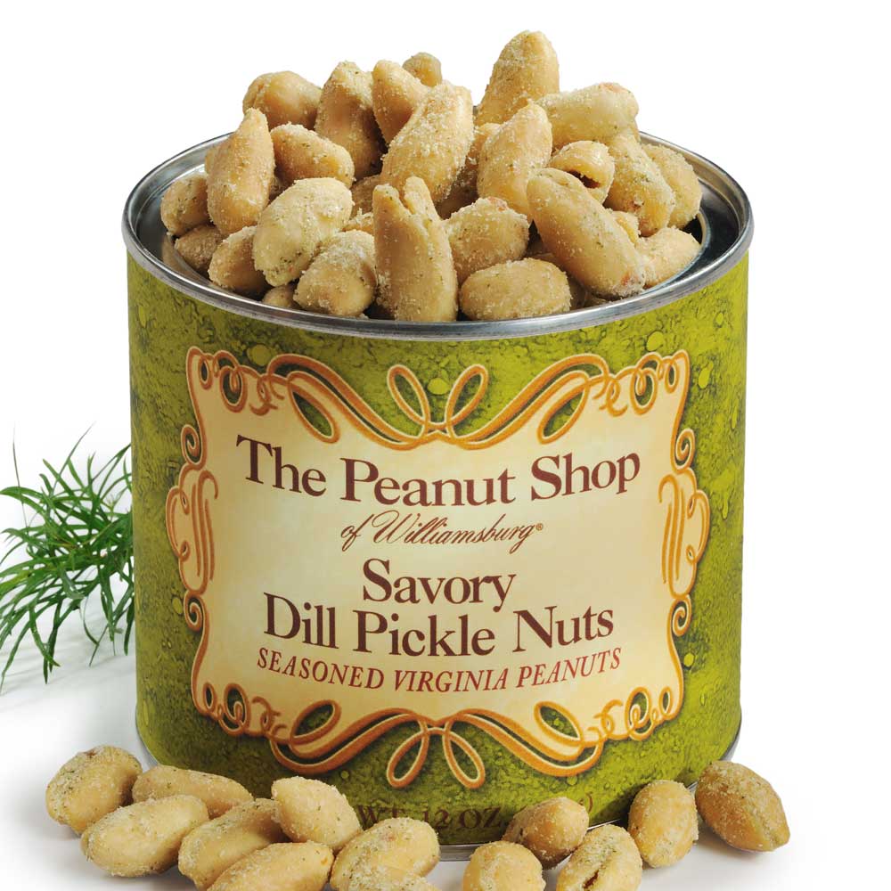 Dill Pickle Seasoned Peanuts - The Peanut Shop of Williamsburg (10.5oz / 300g)