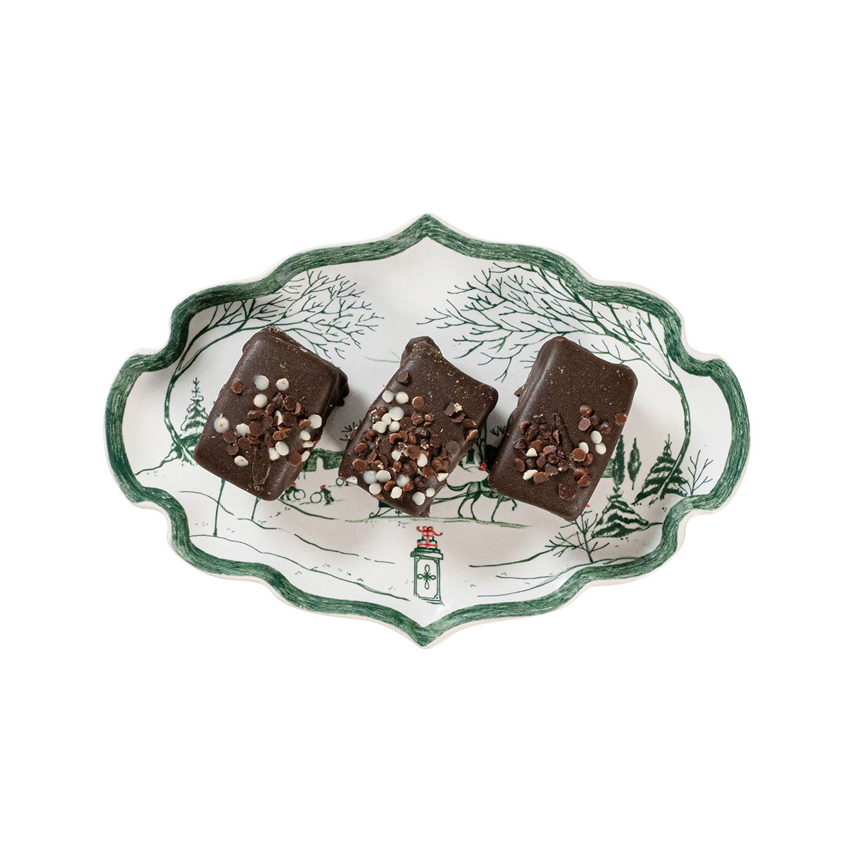 Country Estate Winter Frolic Tray, Evergreen - Juliska (7in)