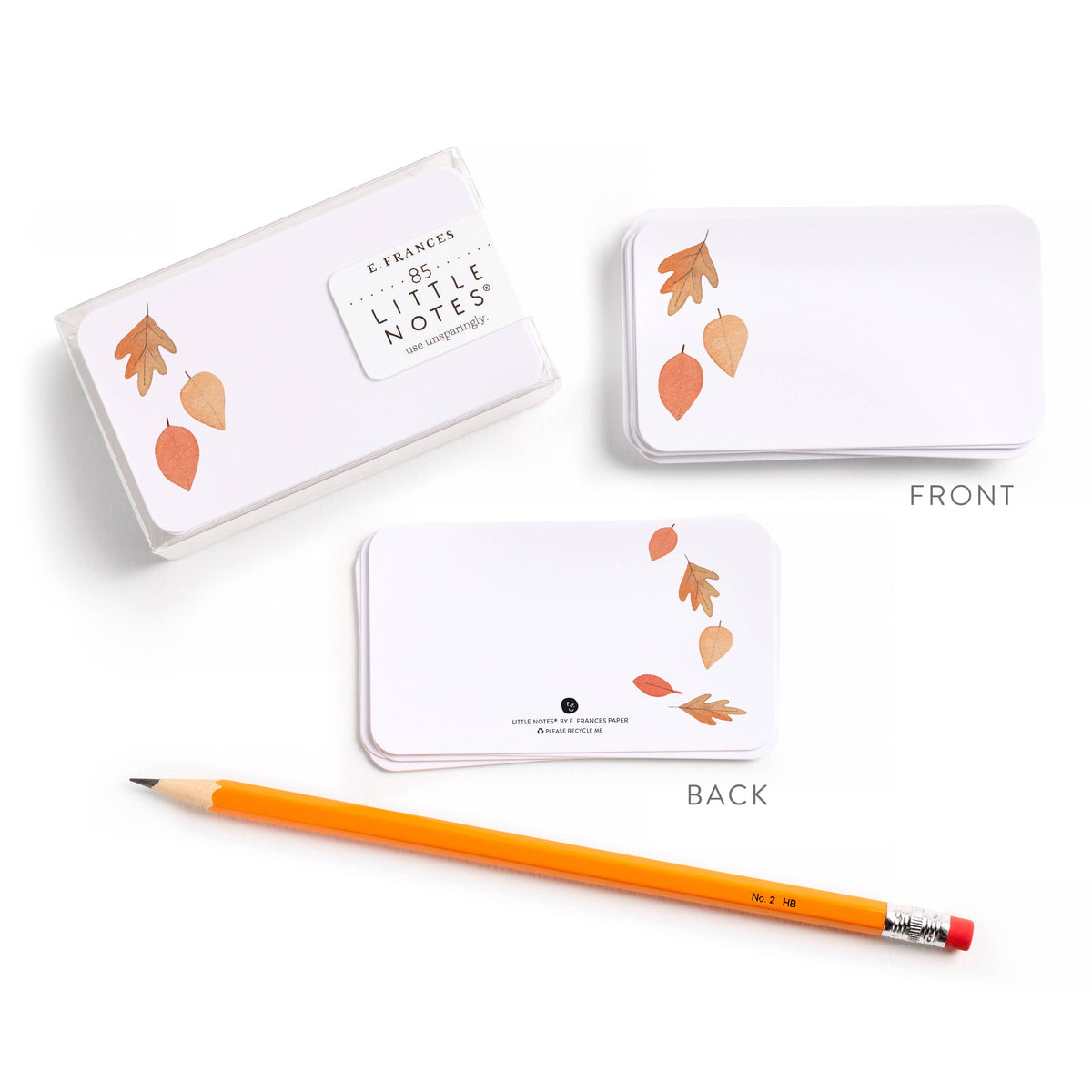 Falling Leaves Little Notes - E. Frances Paper (85 cards, 3.5in x 2.5in)