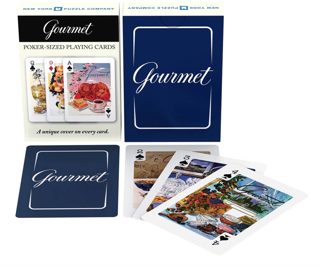 Gourmet Playing Cards, Single Standard Deck - New York Puzzle Co.