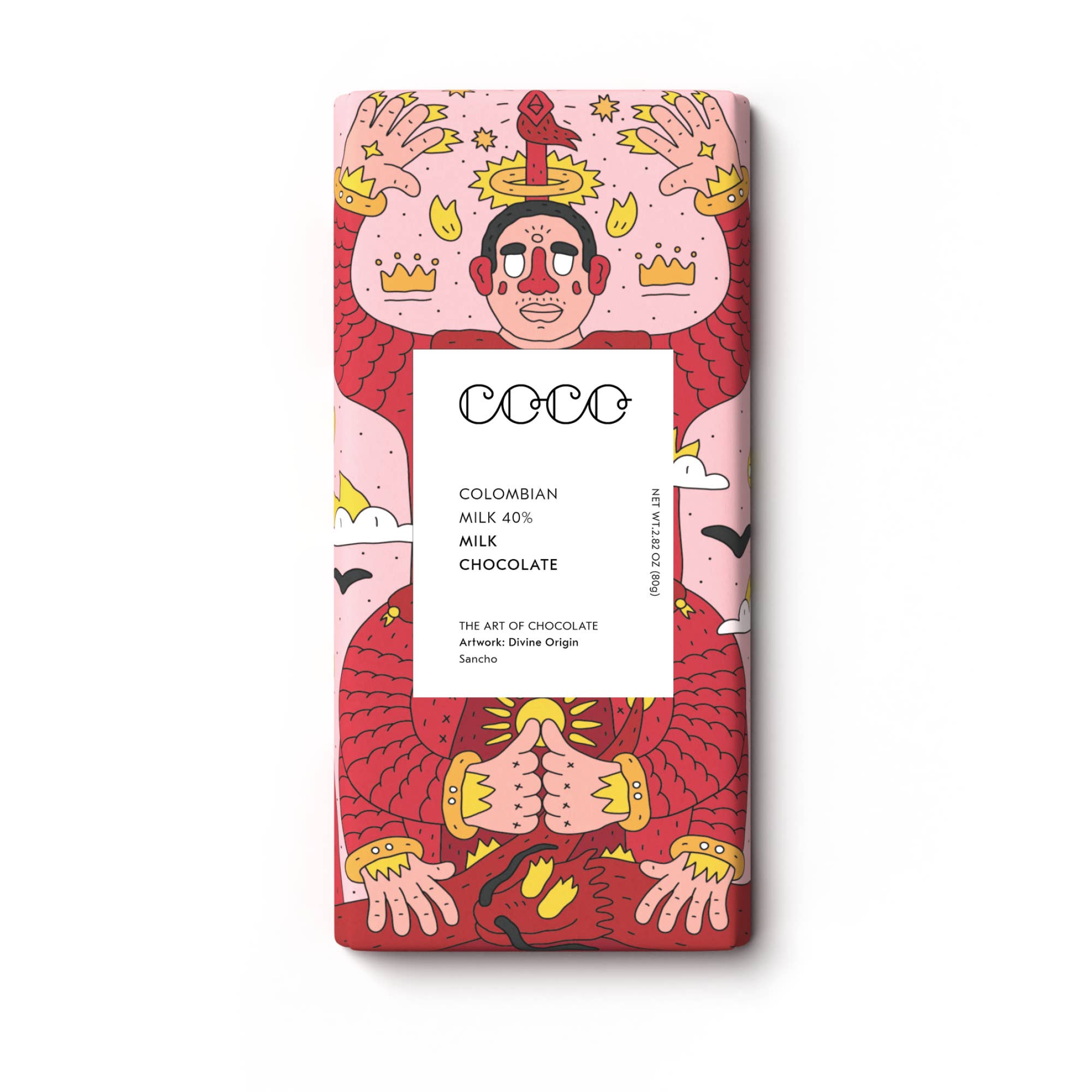 Colombian Milk 40% Chocolate Bar - Coco Chocolatier