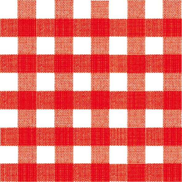 Dinner Napkin, Bistro Red - Françoise Paviot (20 count, 8in sq)
