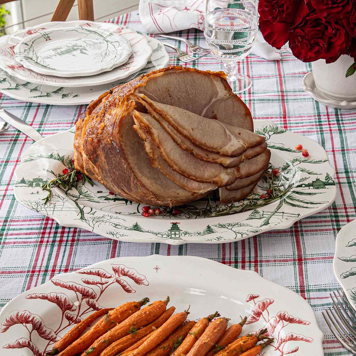 Country Estate Winter Frolic Platter, Evergreen - Juliska (18in)