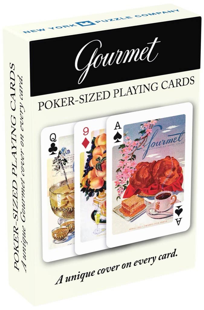 Gourmet Playing Cards, Single Standard Deck - New York Puzzle Co.