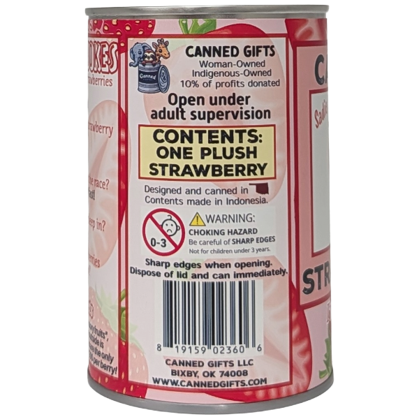 Canned Strawberry, Foil Lid