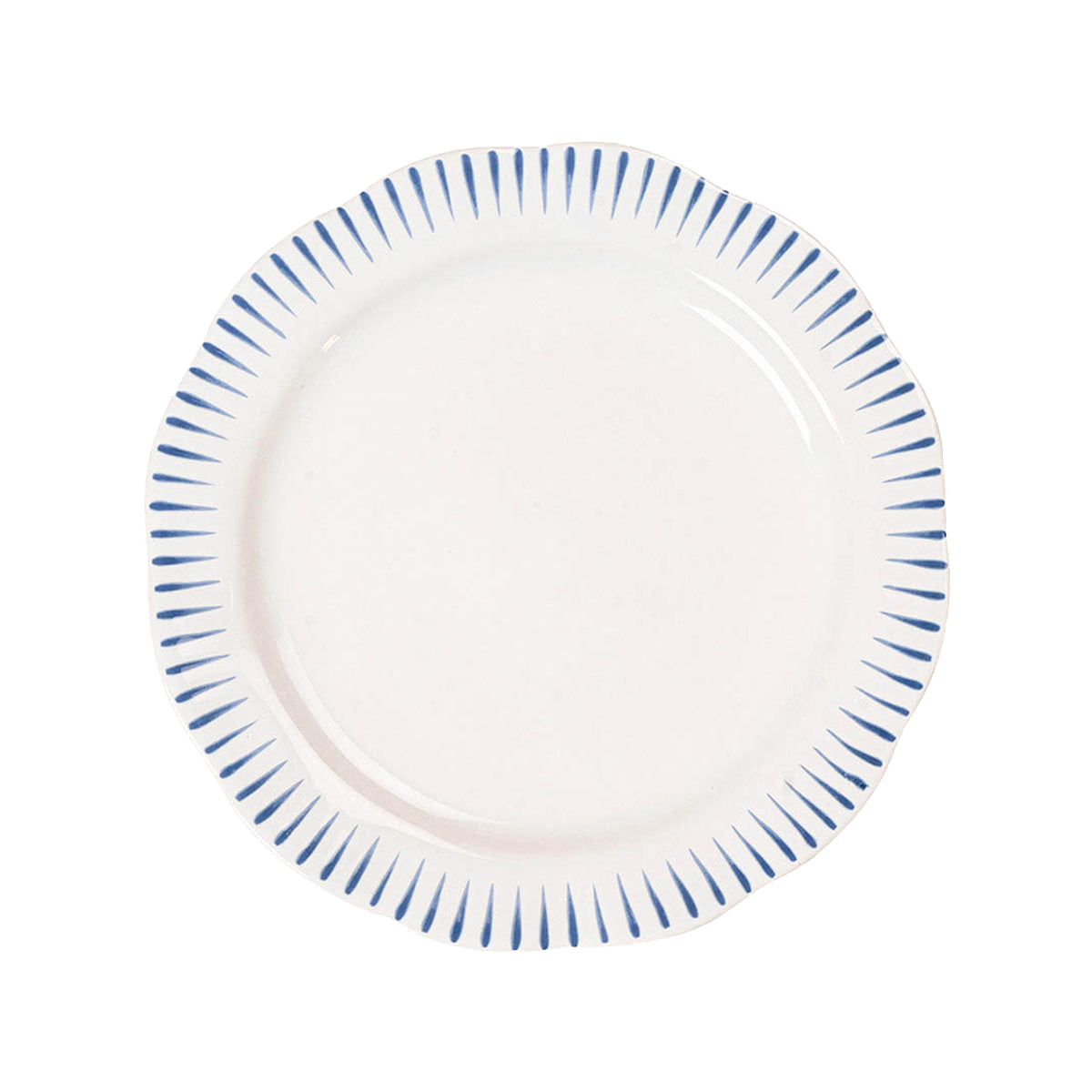 Sitio Stripe Dessert/Salad Plate - Delft Blue