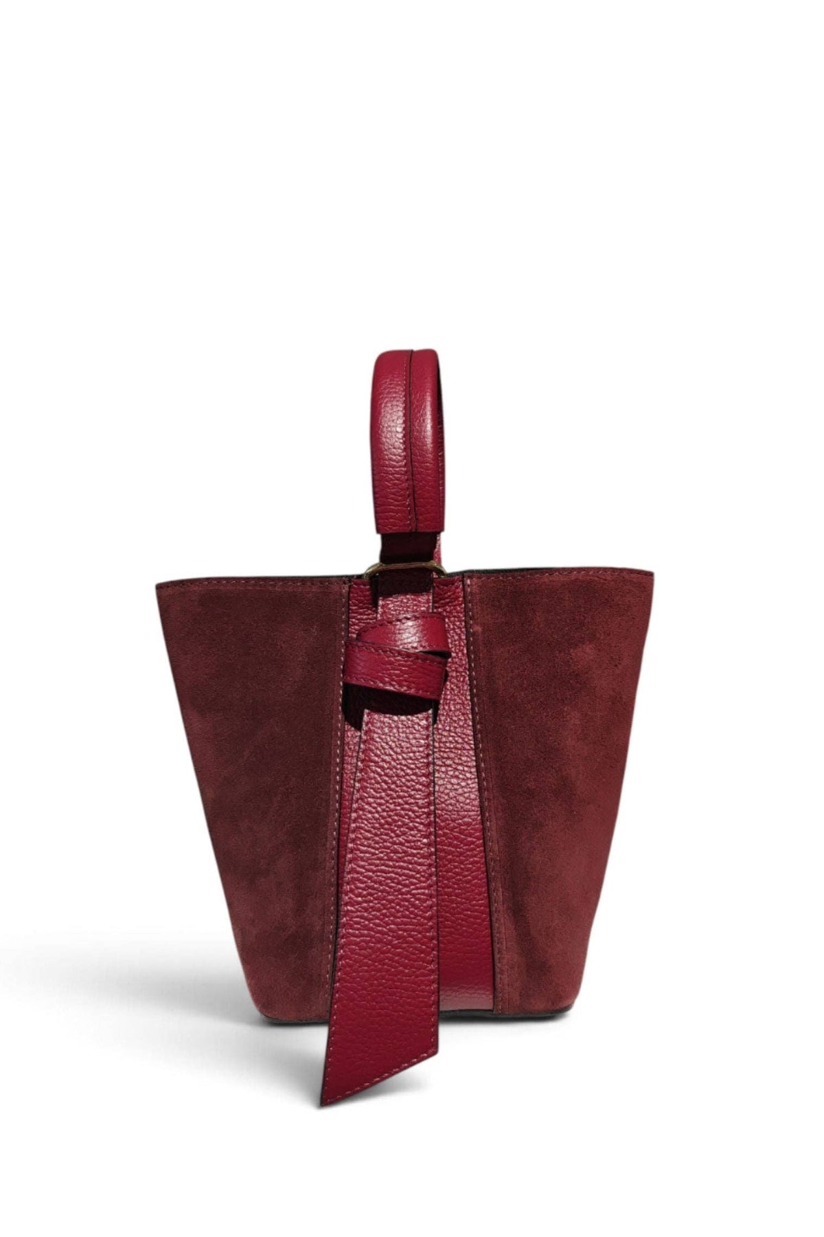 Plum Leather Bag - Jijou Capri (Made in Italy)