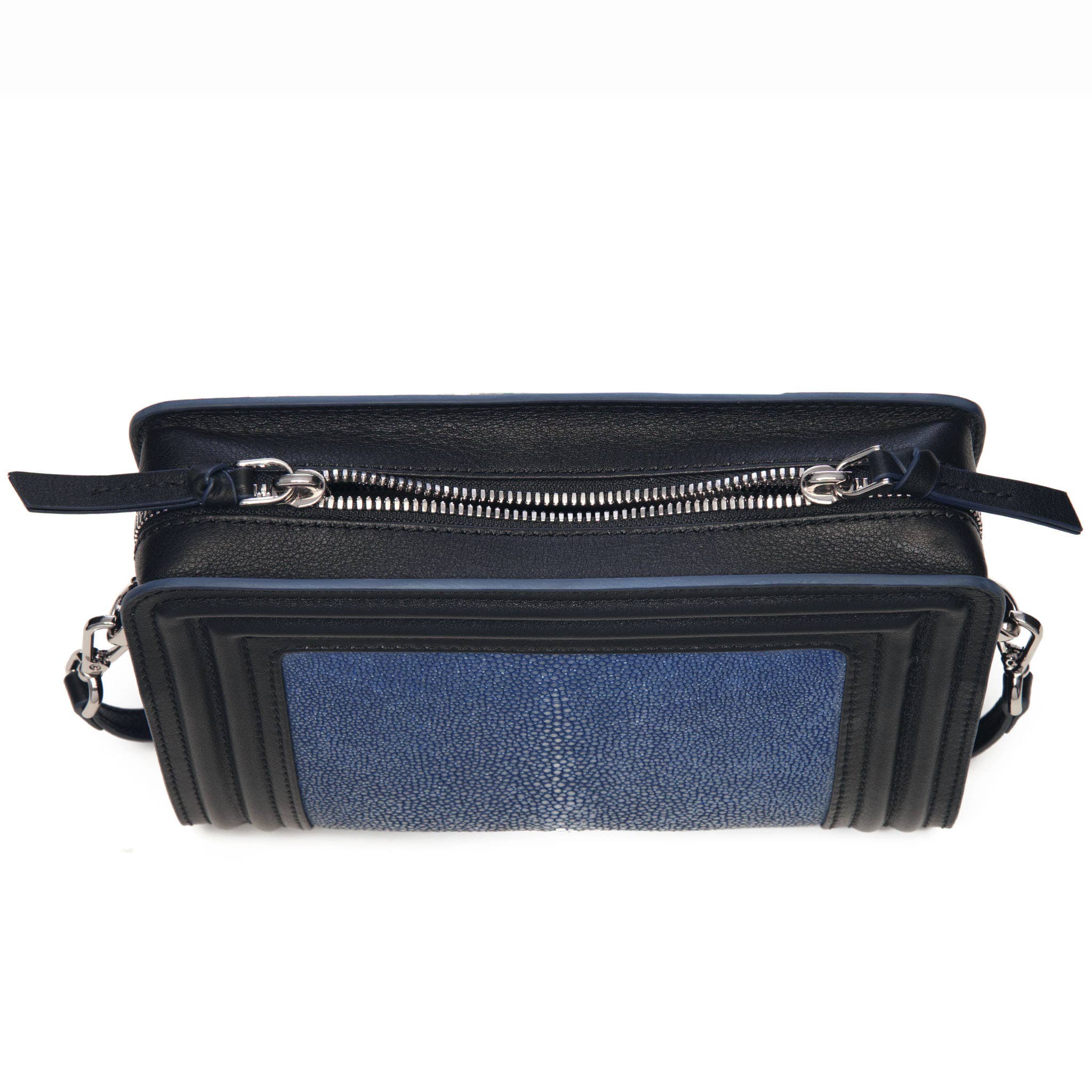 Blue & Gray Nora Zip Cross Body - Vivo