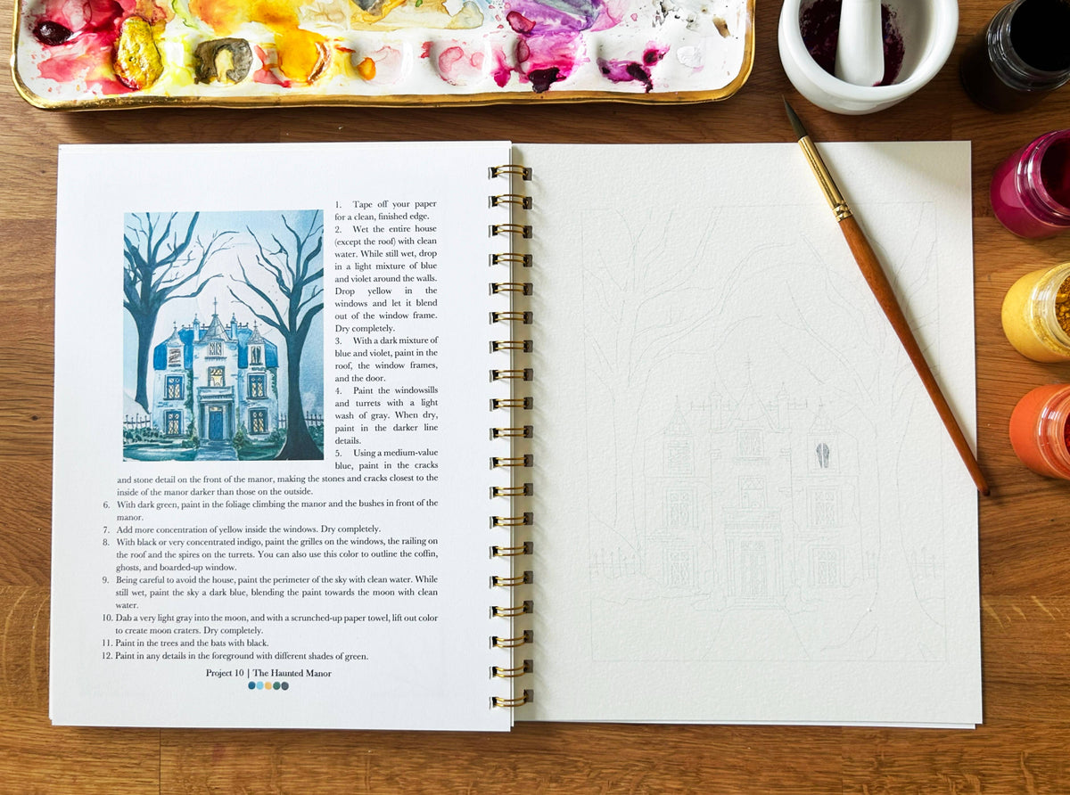 Halloween Vol. 2 Watercolor Workbook