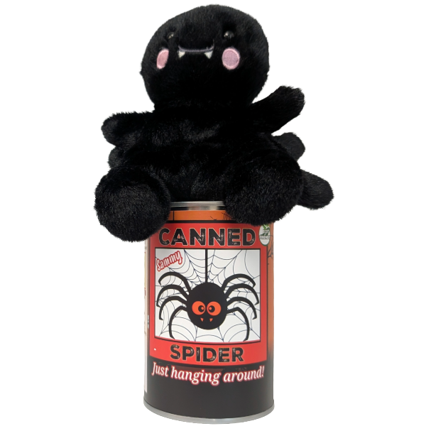 Canned Halloween Spider, Foil Lid