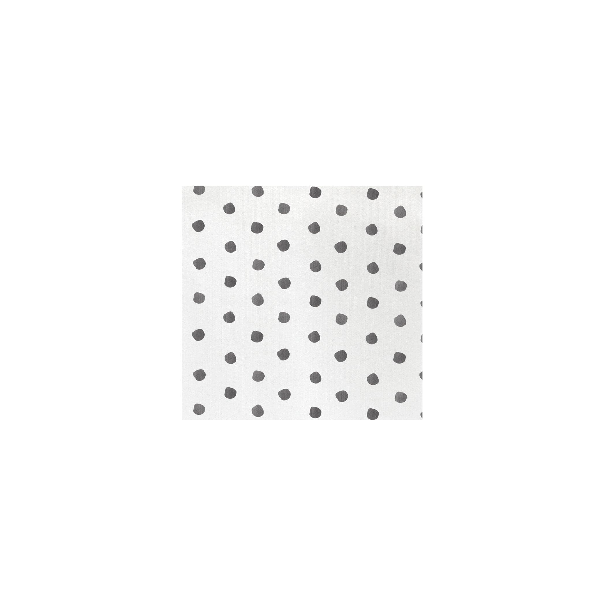 Grey Dot Papersoft cocktail napkin by Vietri — hand-painted charcoal dots on white