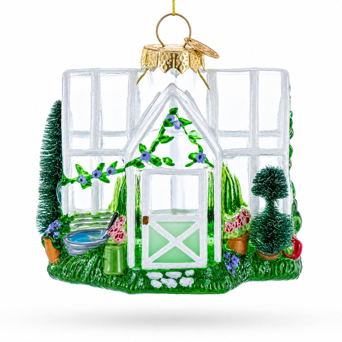 Greenhouse Glass Ornament (3.8in)