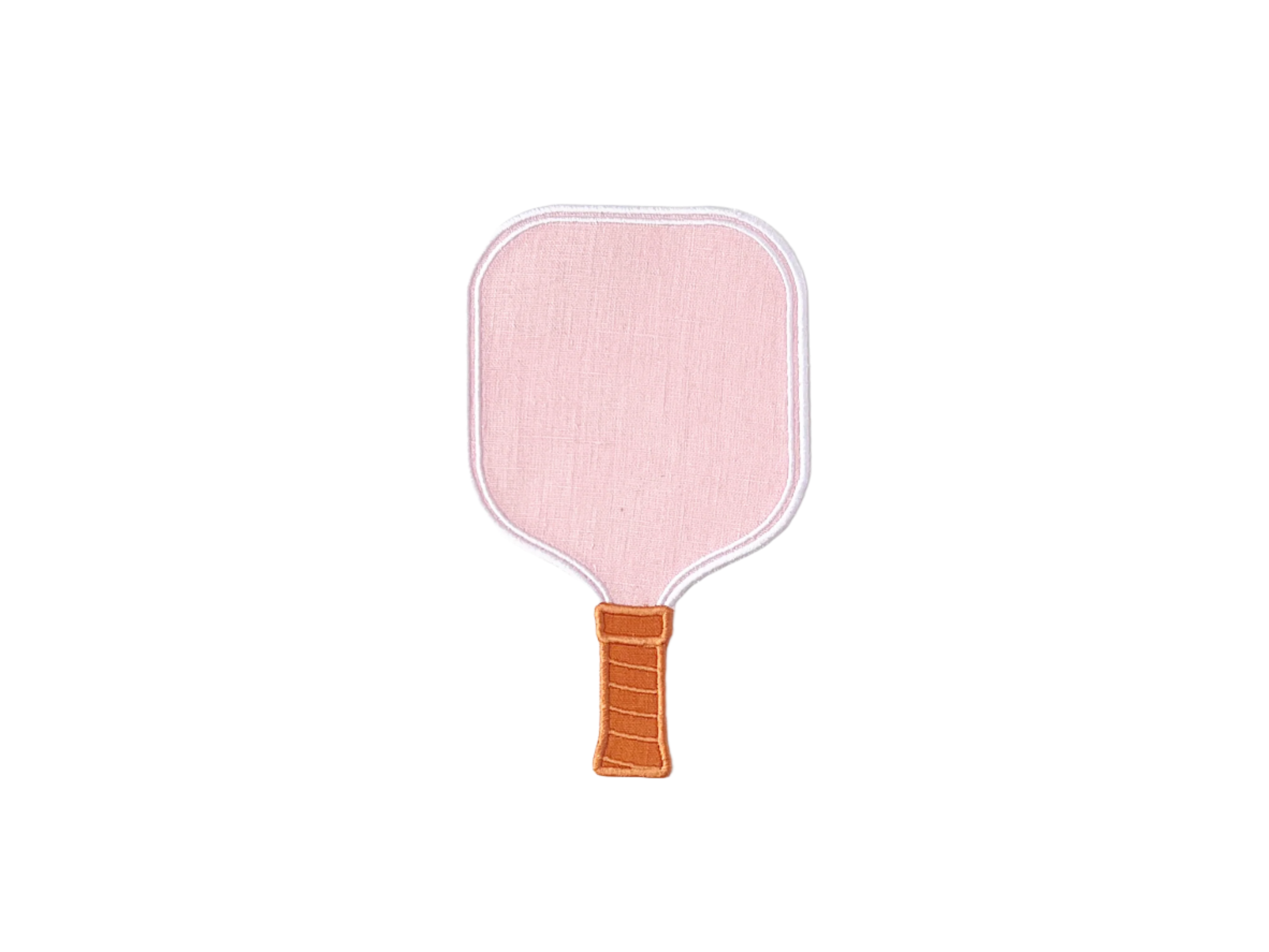 Pink Pickleball Paddle Linen Cocktail Napkins (Set of 4)