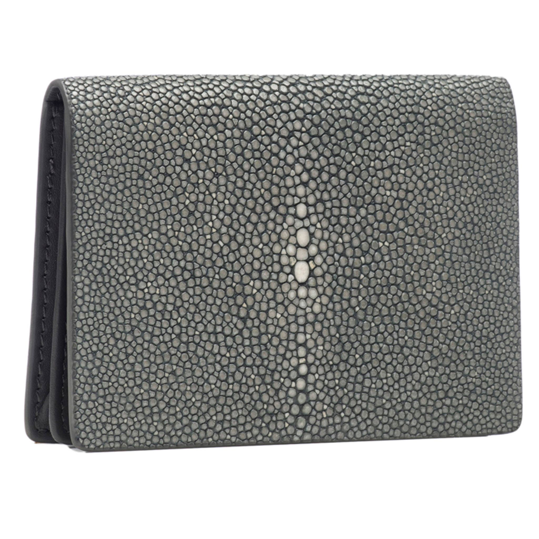Hibiscus, Taylor Shagreen Card Wallet - Vivo