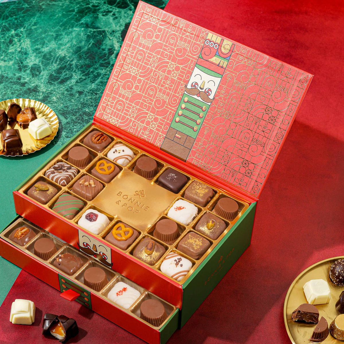 Two-Tier Belgium Truffle Gift Box - Bonnie & Pop